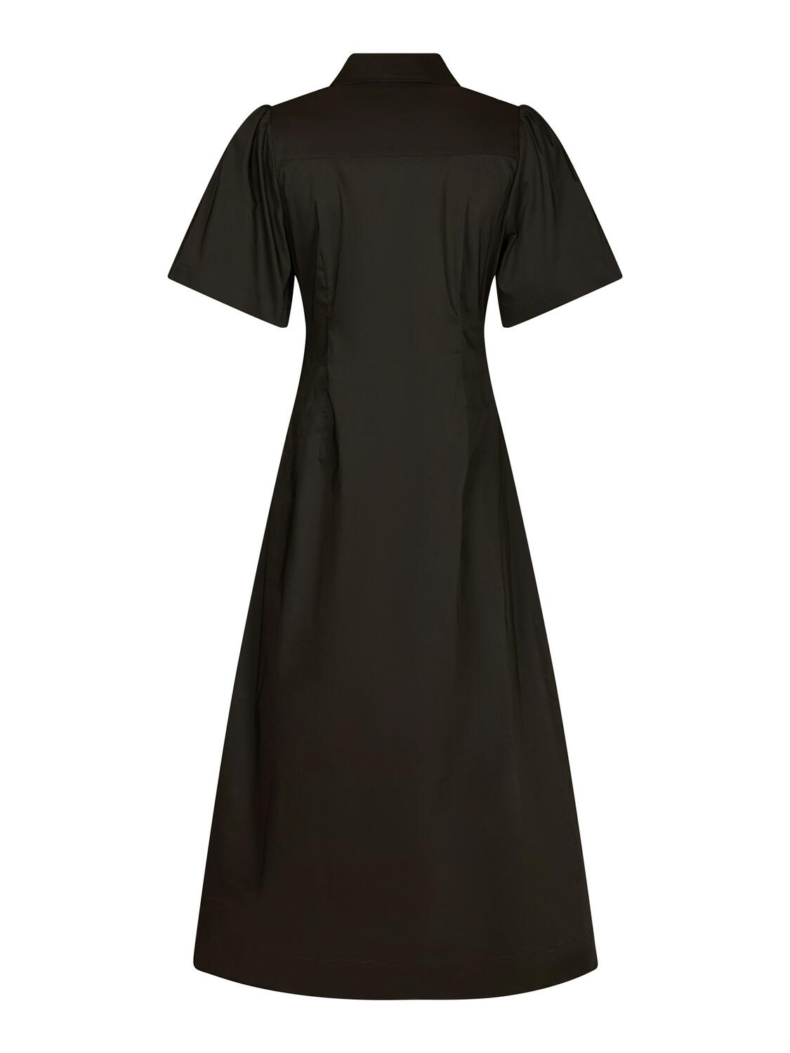 Baia Poplin kjole - Chocolate Brown