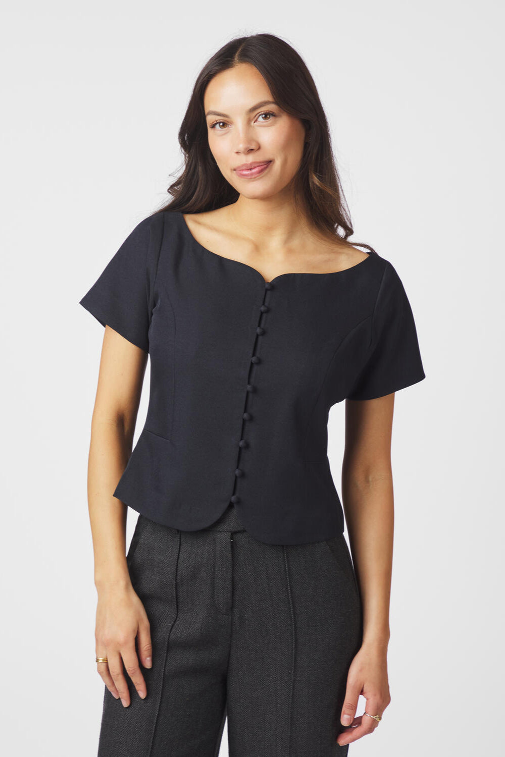 Tango Structure top - Dark Navy