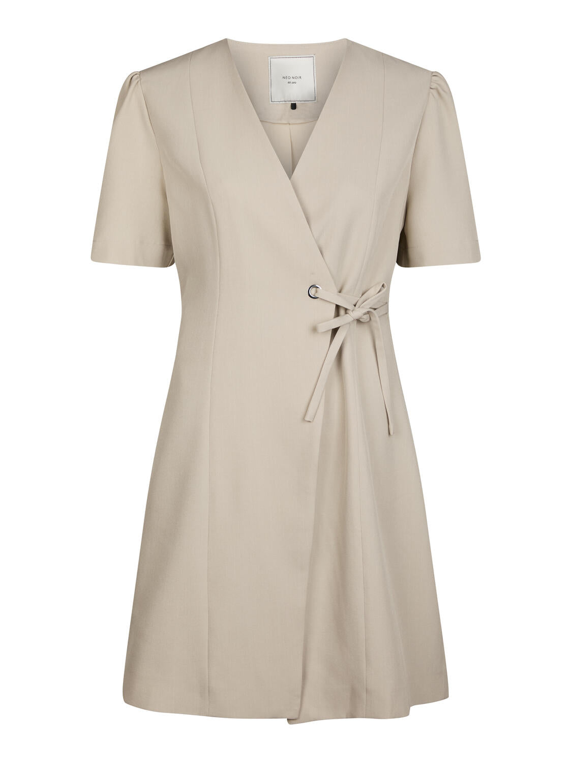 Sendita Eyelet kjole - Sand