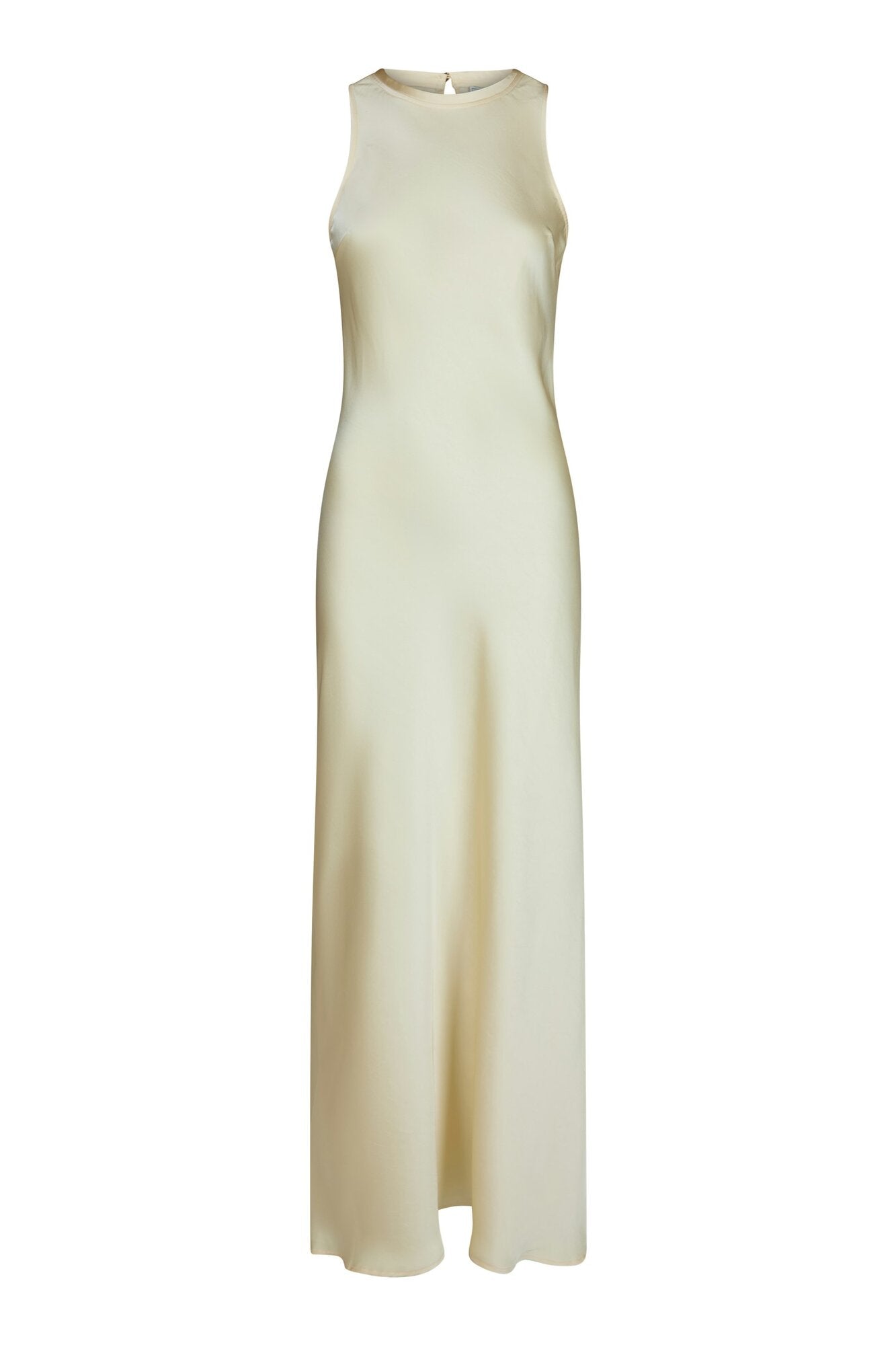 Celinie Heavy Sateen kjole - lysegul