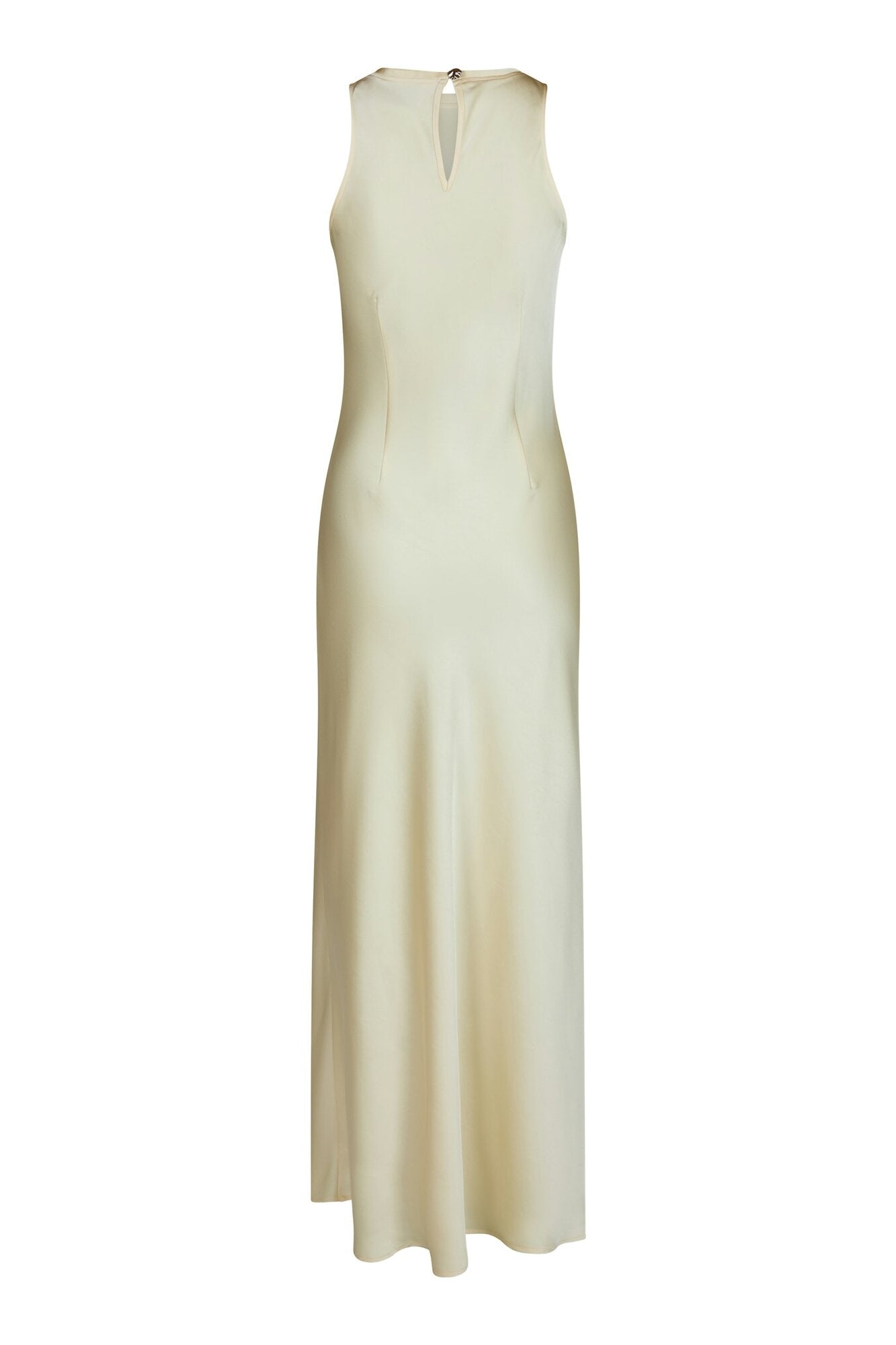 Celinie Heavy Sateen kjole - lysegul