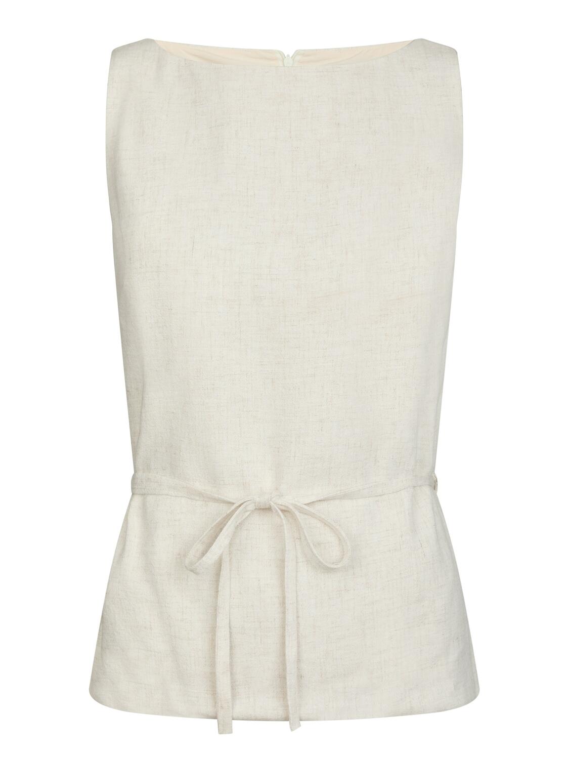 Nassa Linen hørtop - Natural