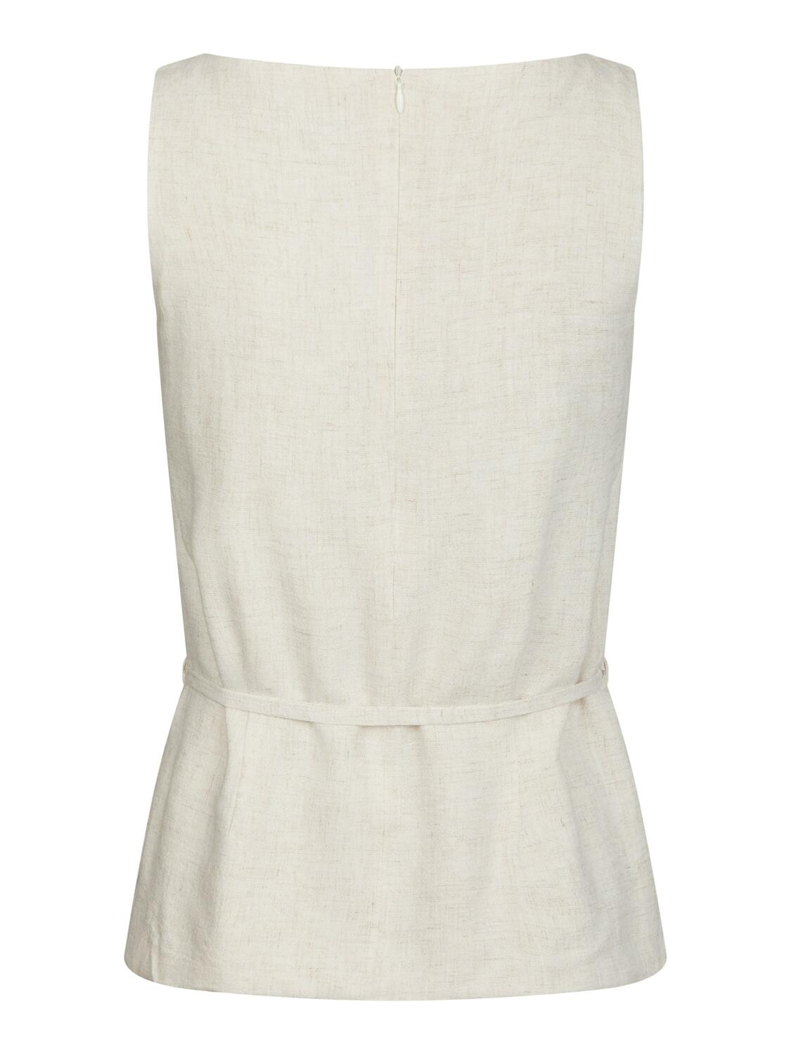 Nassa Linen hørtop - Natural