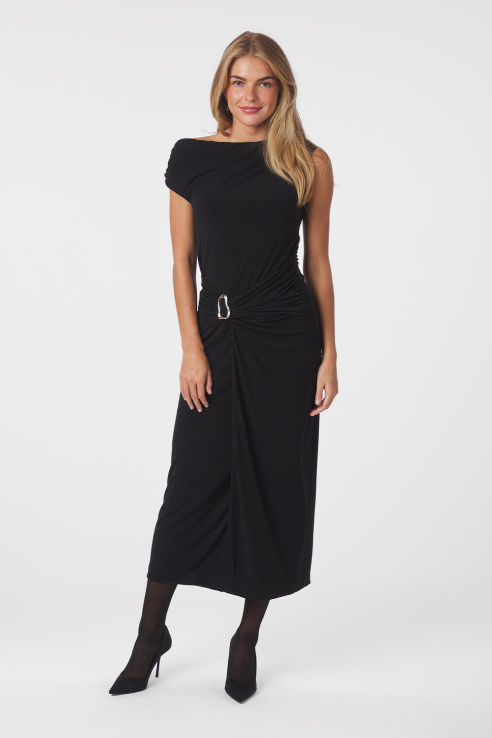 Minja Drapy kjole - sort