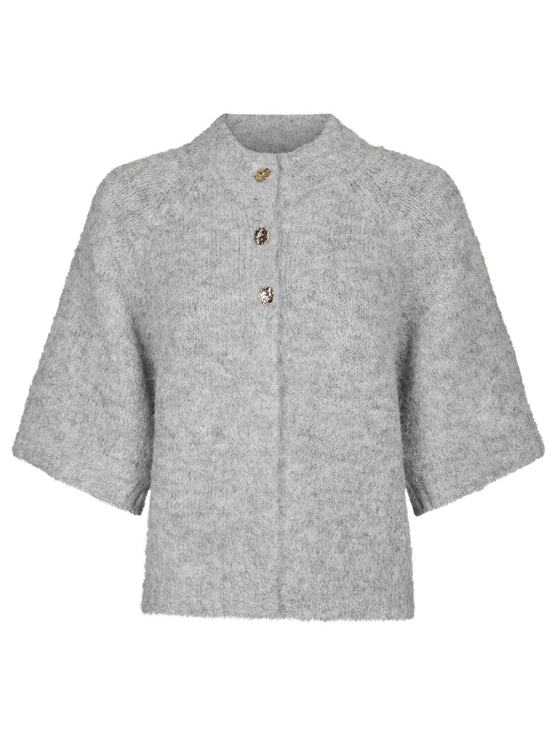 Benuta Fluffy cardigan - Grey Melange