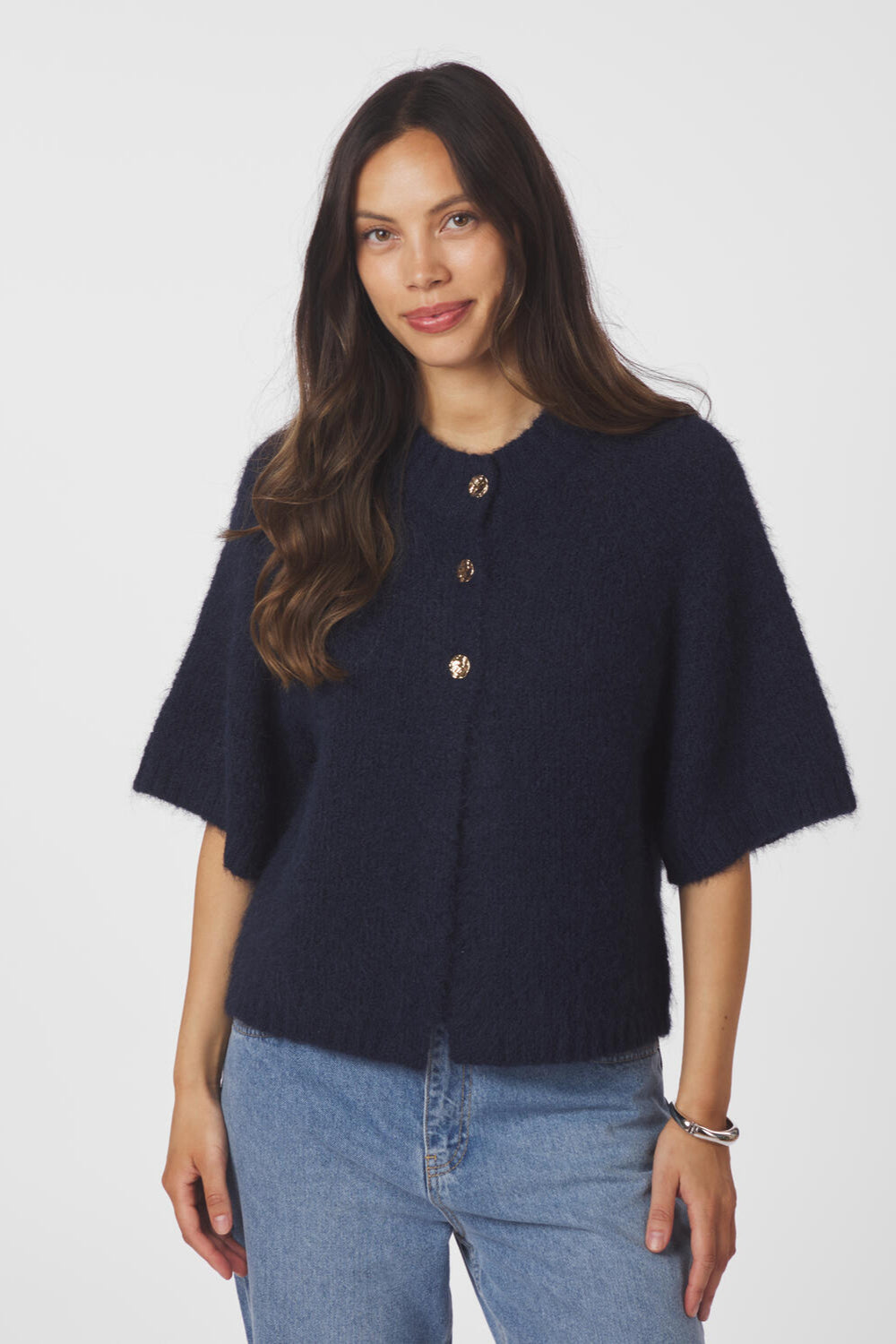 Benuta Fluffy cardigan - Navy