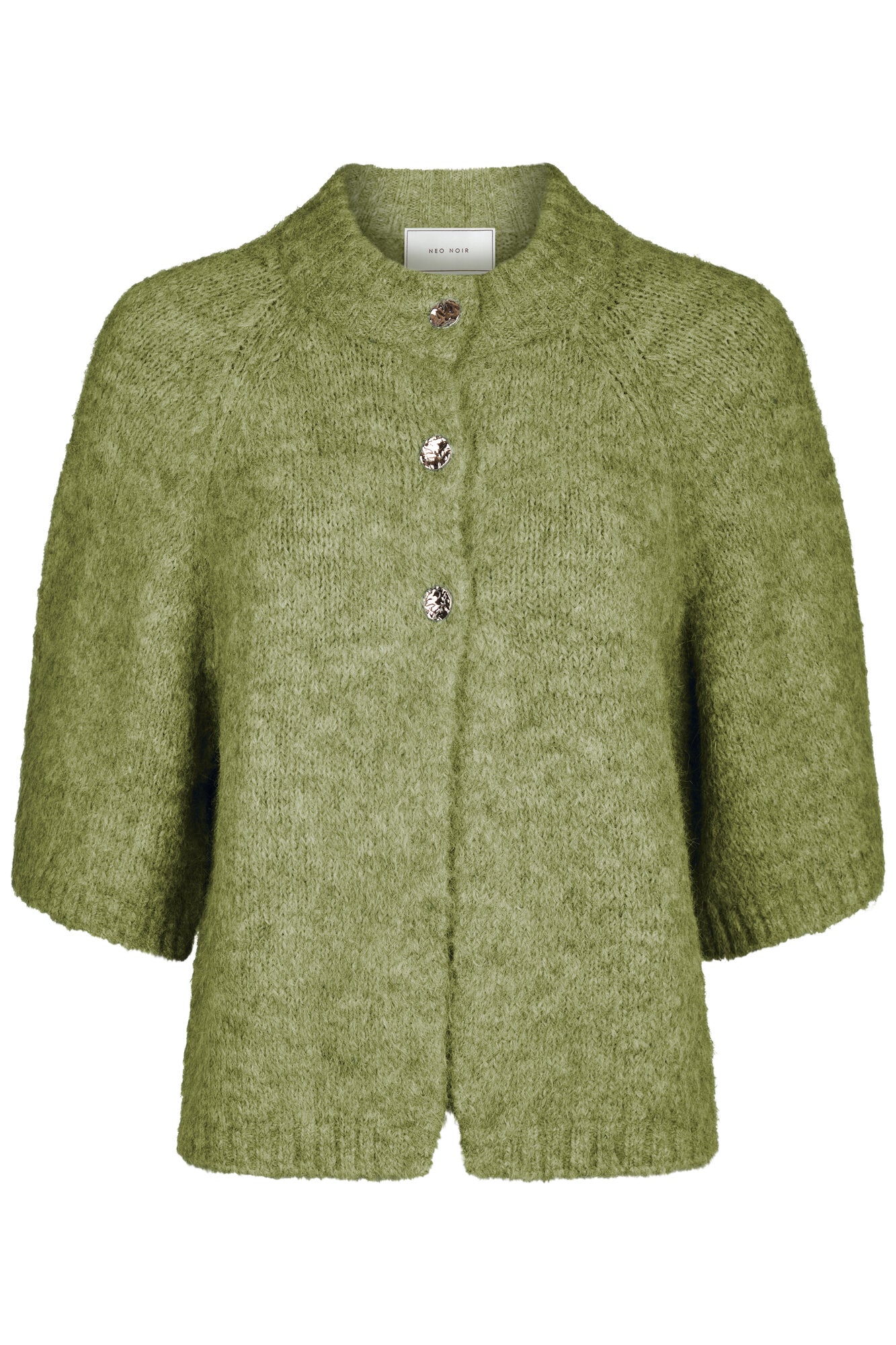 Benuta Fluffy cardigan - Dusty Green