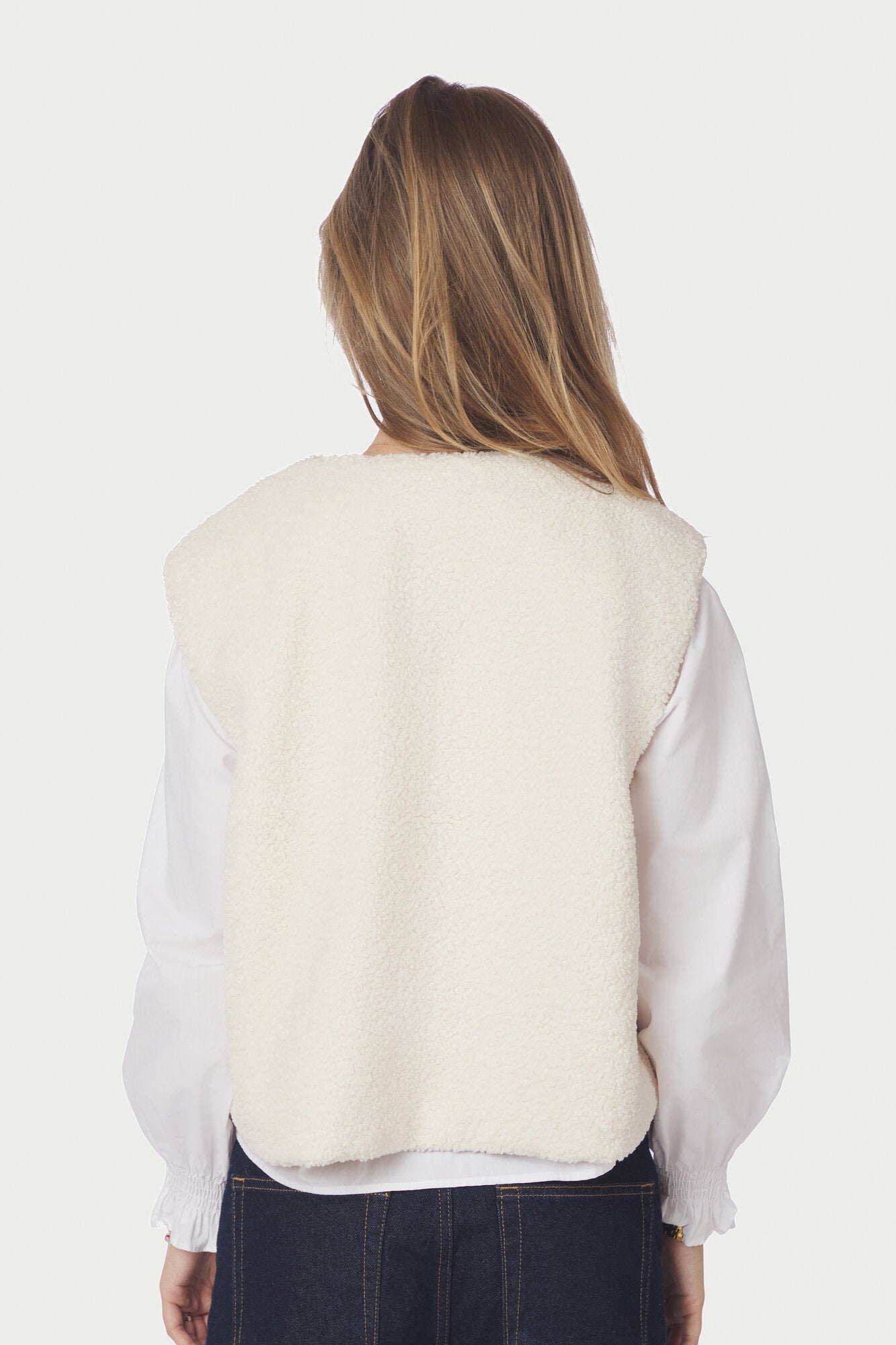 Anjanna teddyvest - Ivory