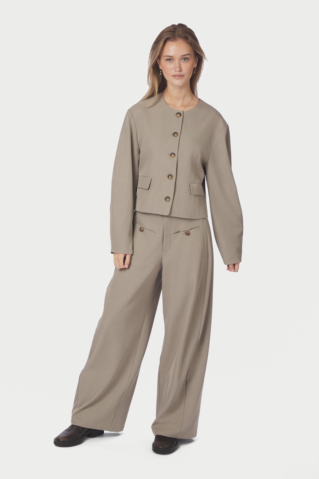 Massie Structure bukser - Warm Grey