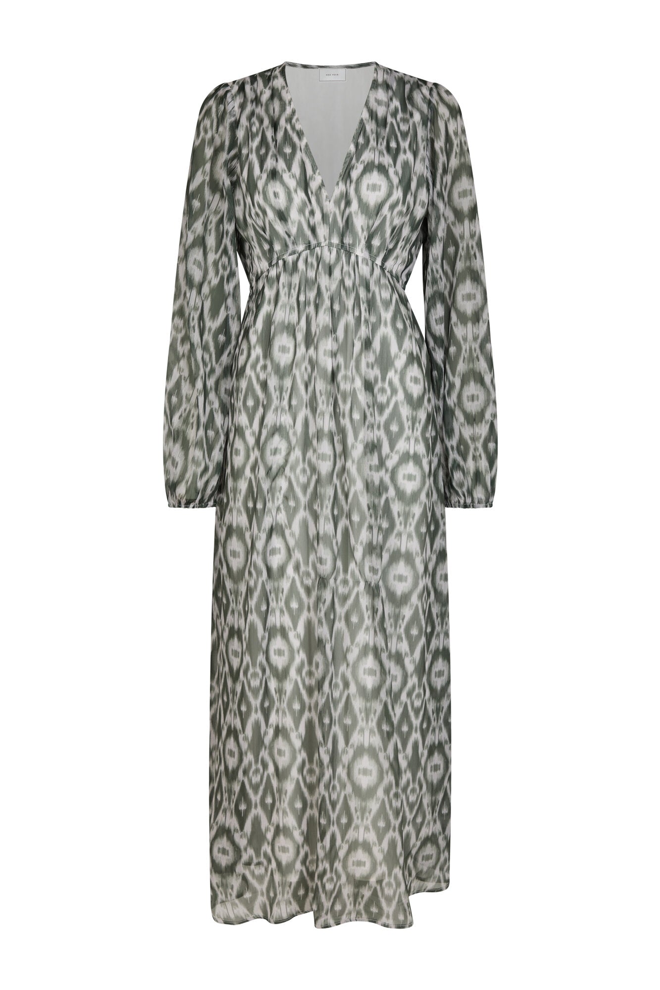 Silfi Graphic Fade kjole - Dusty Green