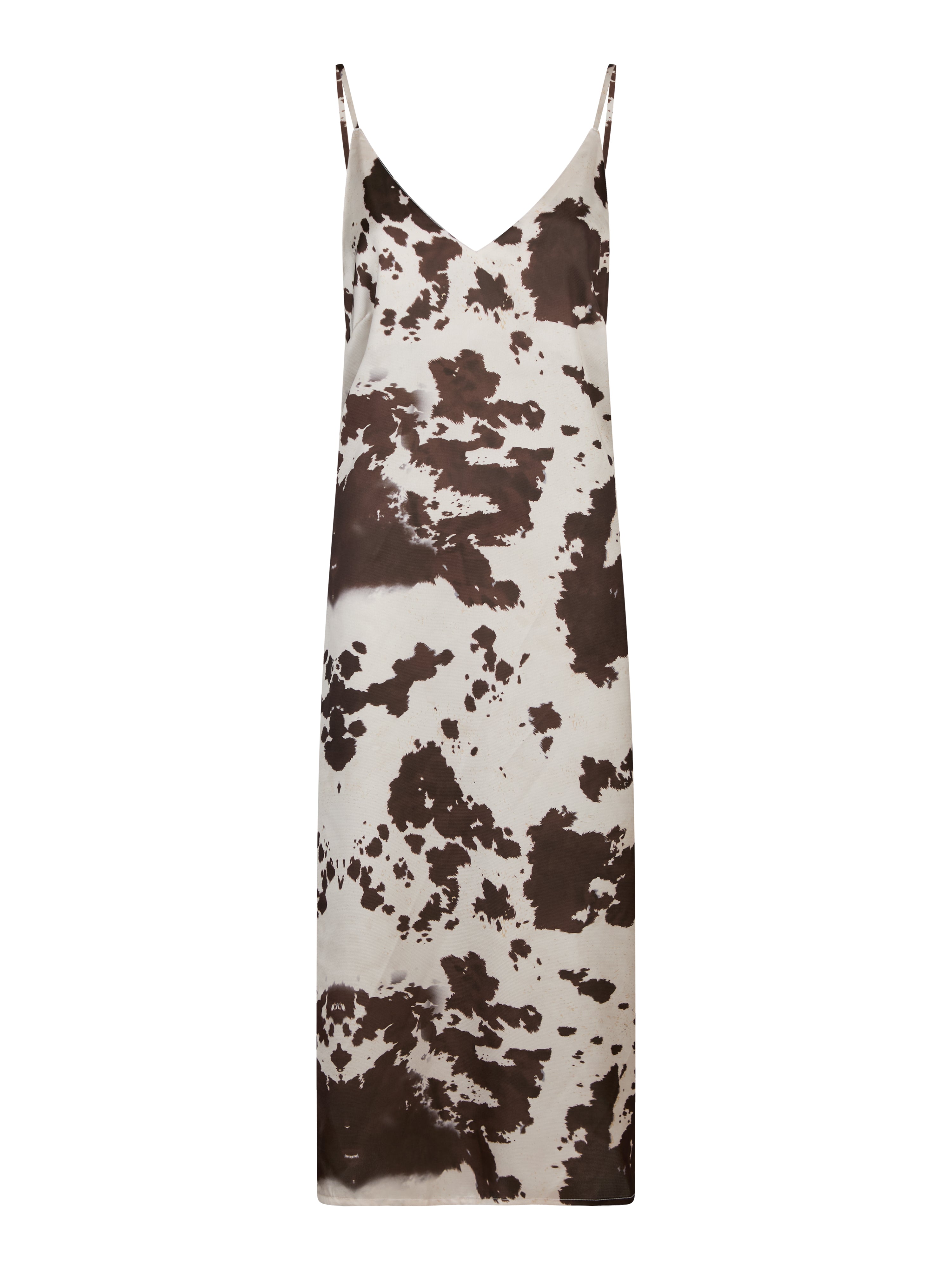 Kamran Cow Print kjole - brun