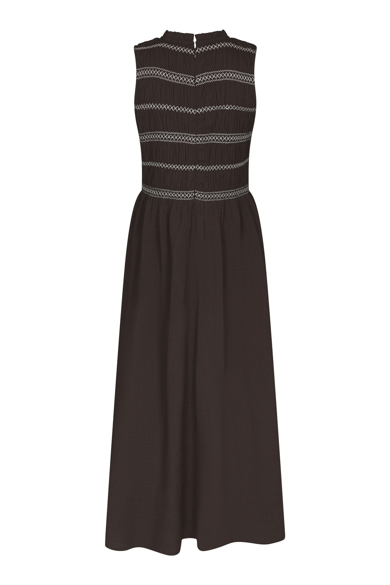 Atika Deco Smock kjole - mørkebrun