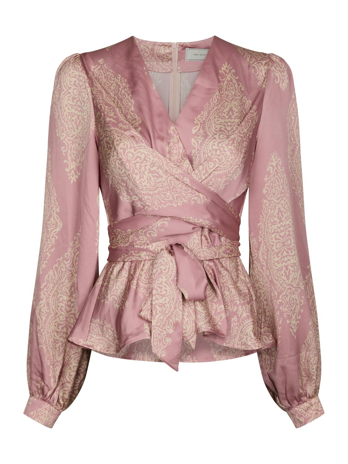 Rista Paisley Drop bluse - Evening Rose