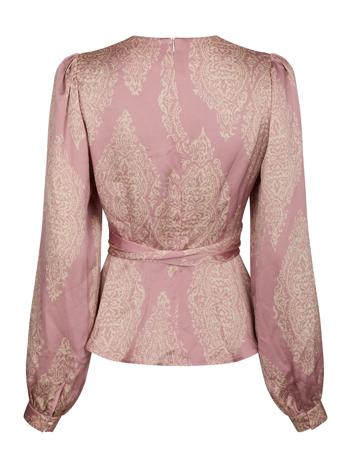 Rista Paisley Drop bluse - Evening Rose