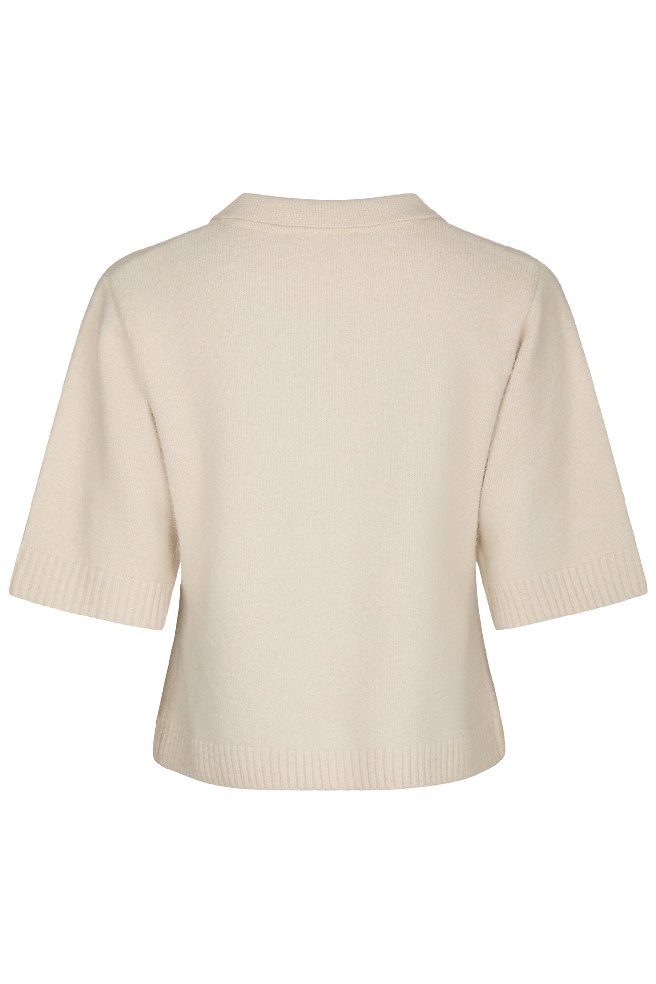 Cunna strikket polotrøje - Ivory