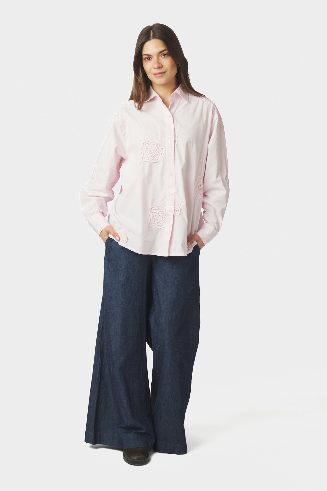 Dalma Dori Emb skjorte - Light Pink