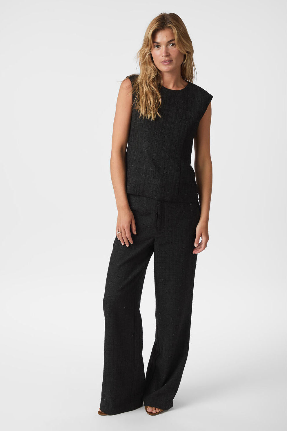 Emmett Boucle bukser - sort