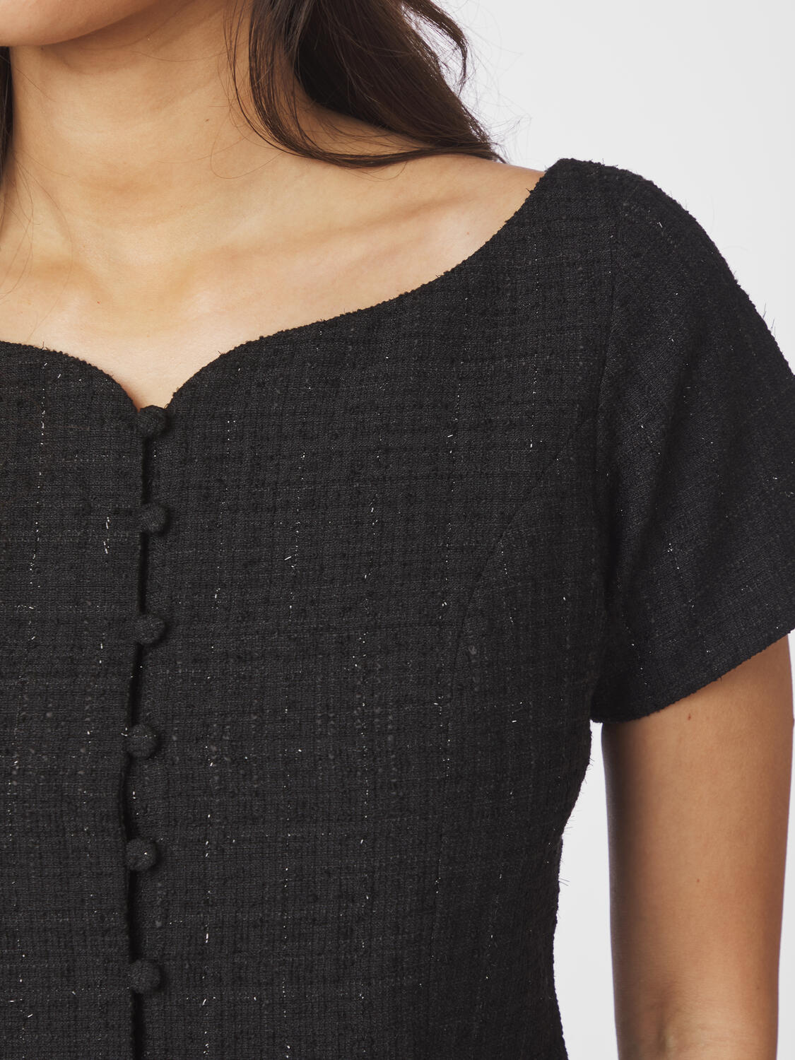 Tango Boucle top - sort