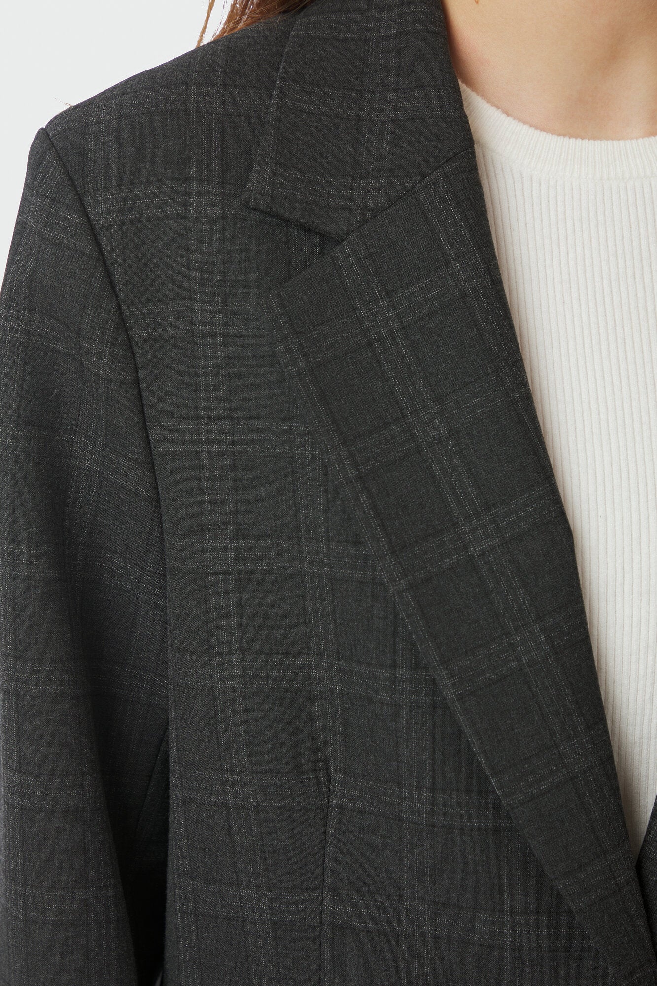 Gaby Check blazer - Antracit