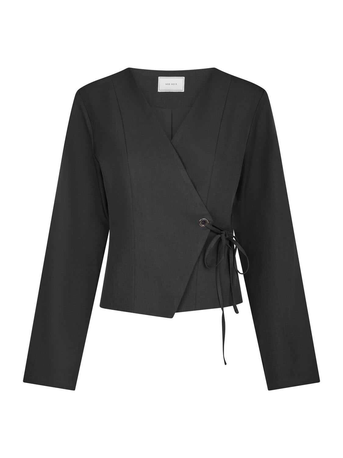 Simmi Eyelet bluse - mørkegrå