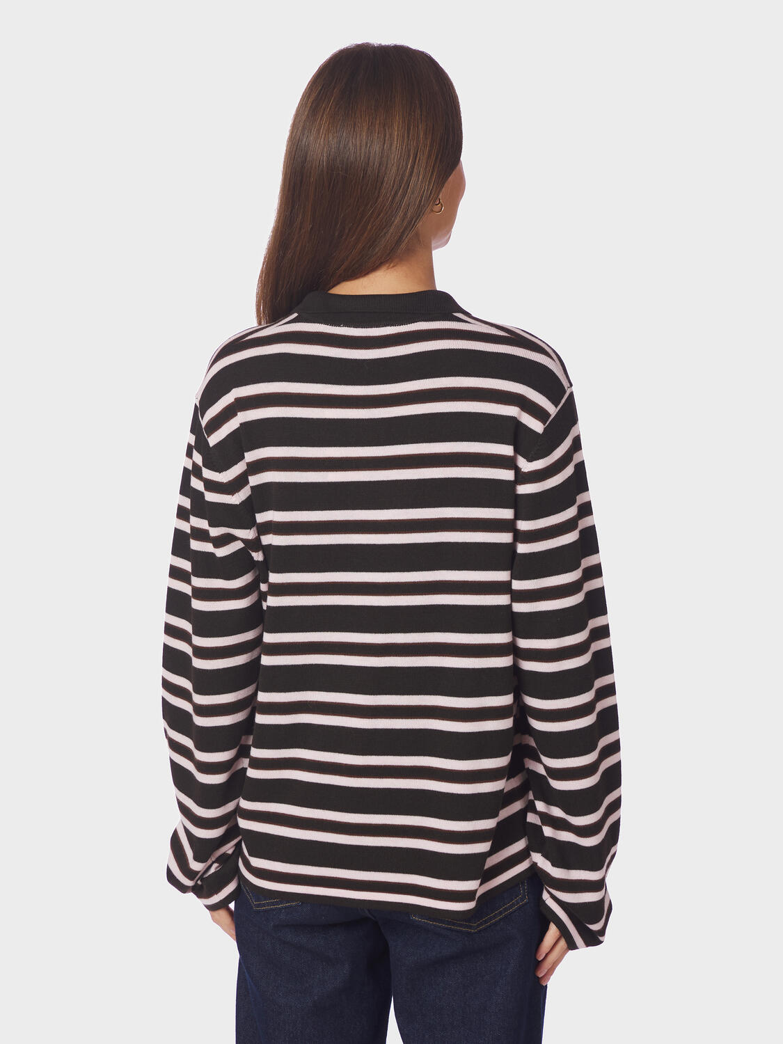 Mala strikker polotrøje - Dark Brown