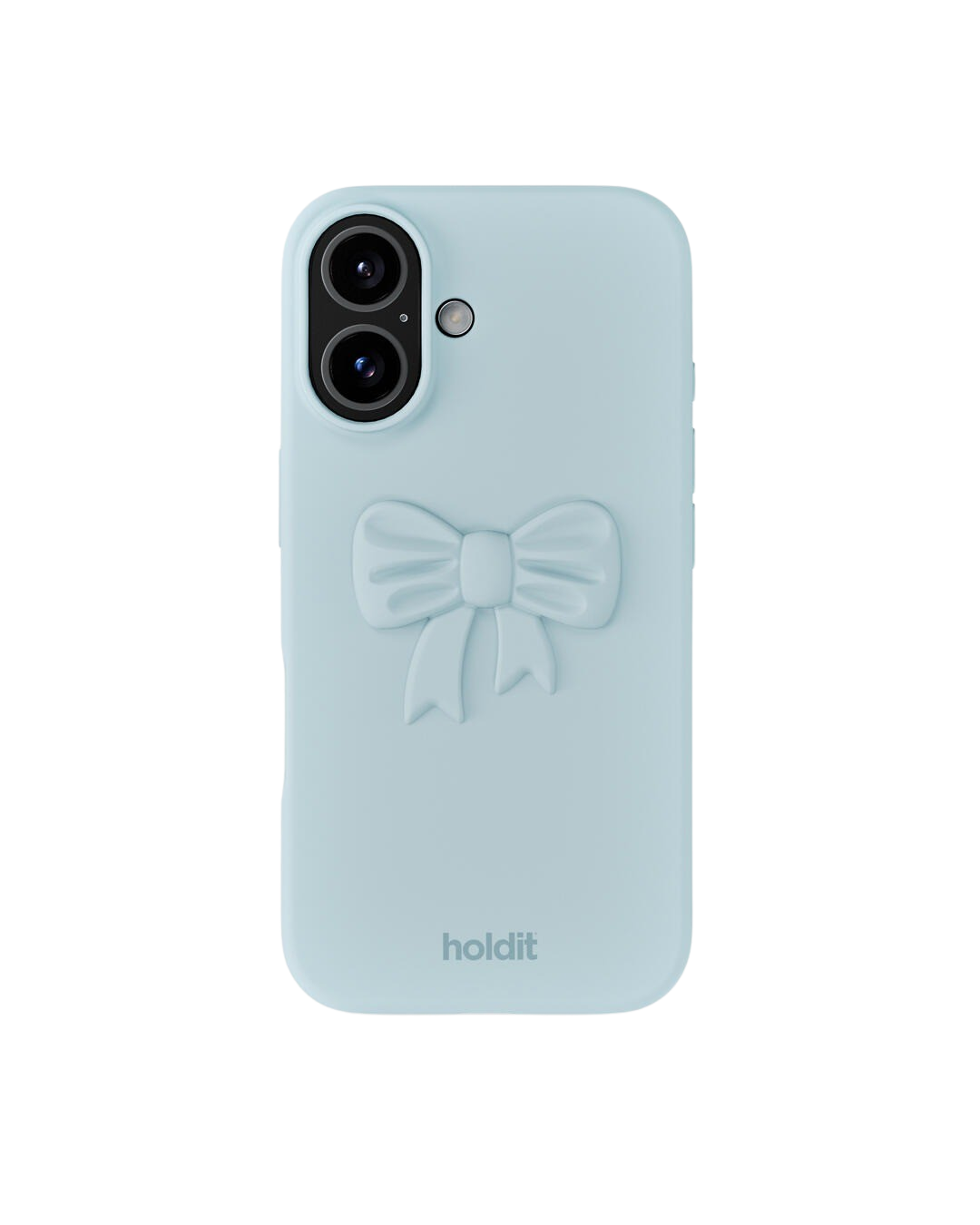 Silicone Bow sticker - Mineral Blue