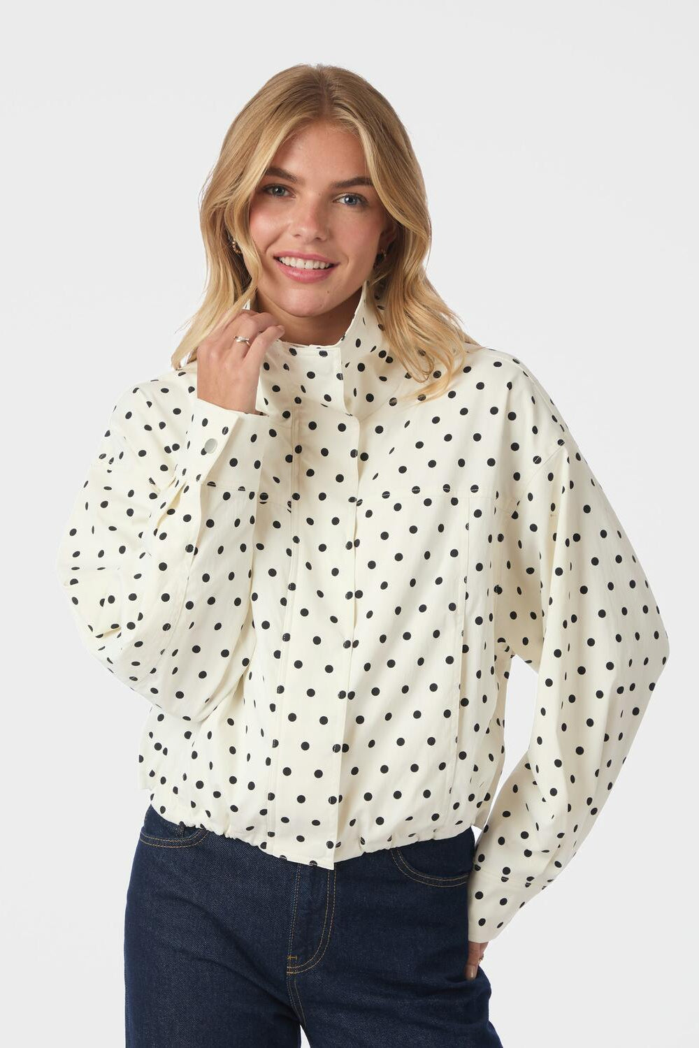 Callisa Dot jakke - hvid