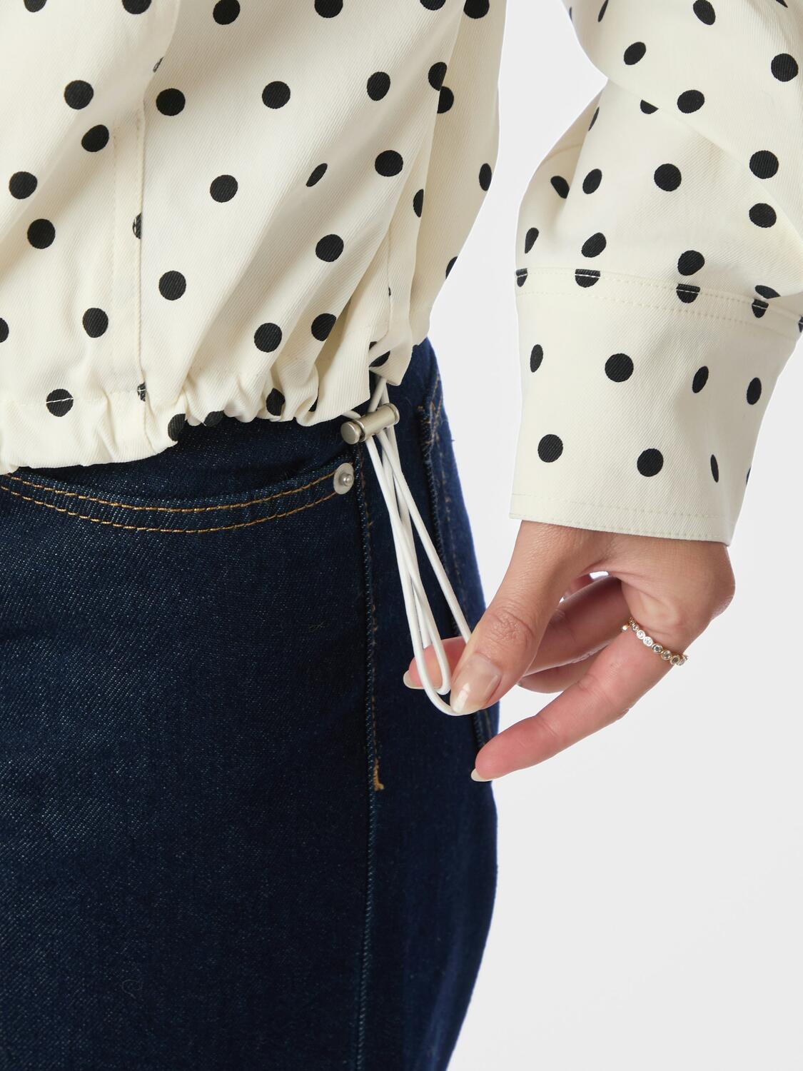 Callisa Dot jakke - hvid