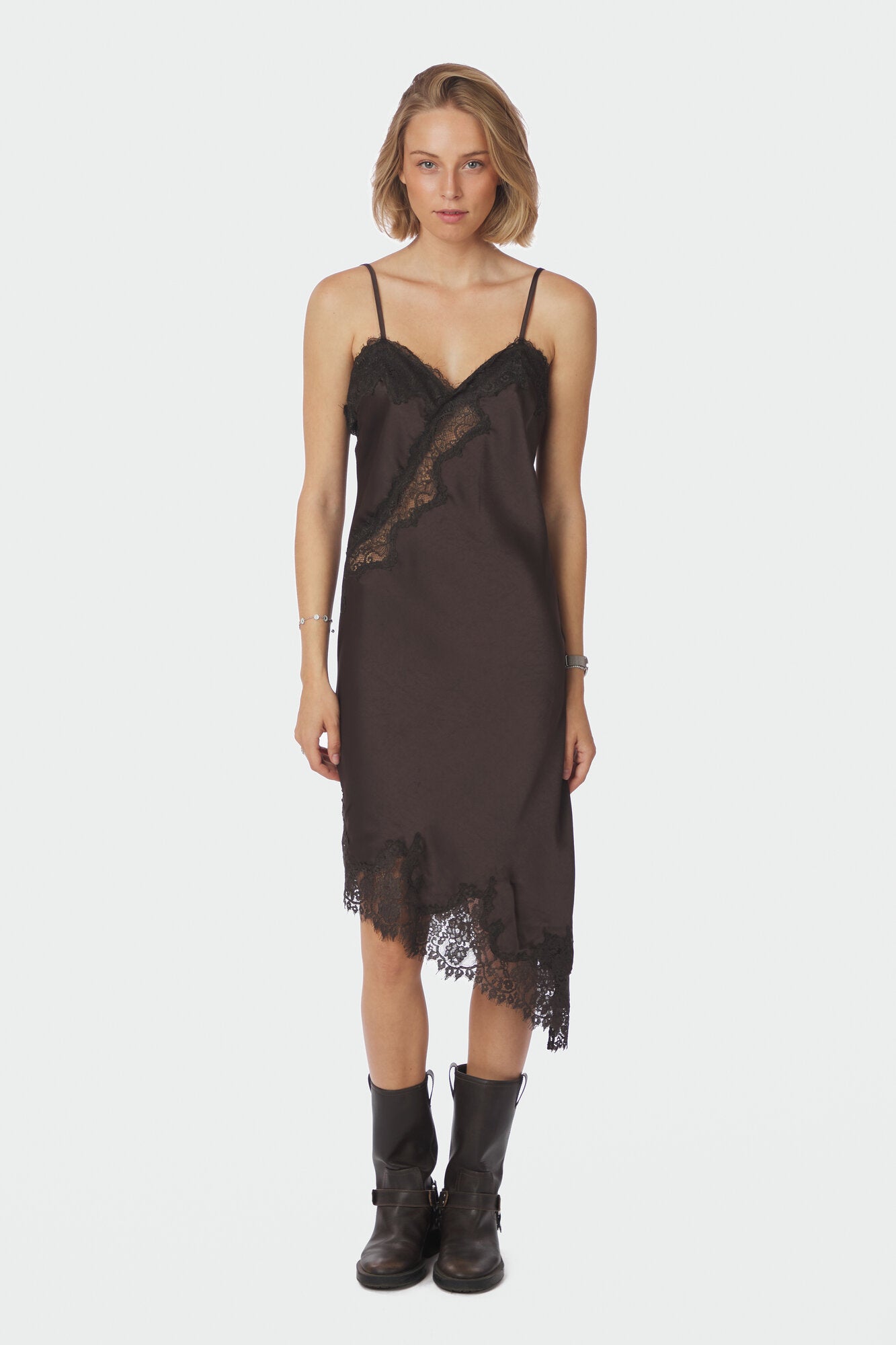 Sorelle Lace kjole - mørkebrun