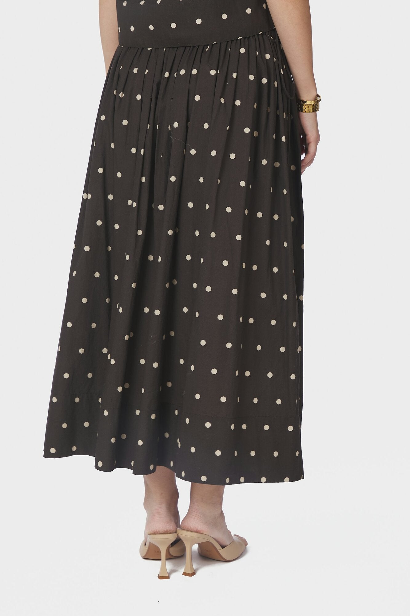 Lillie Dot nederdel - mørkebrun