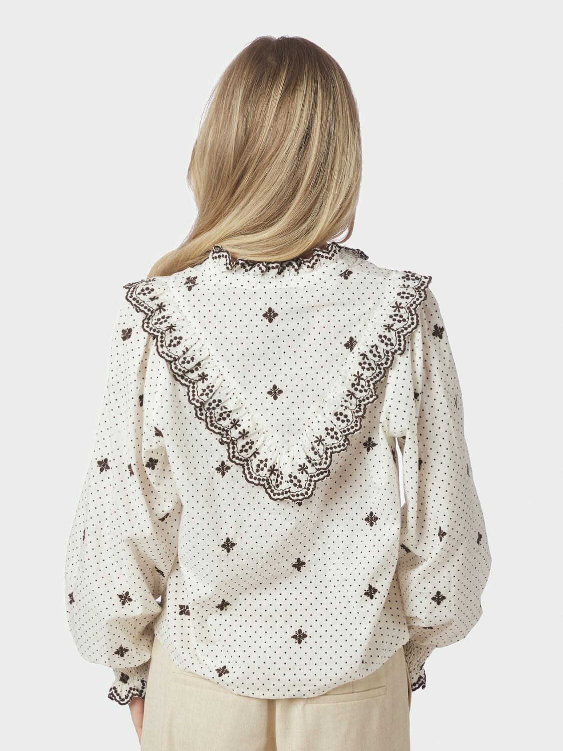 Degas Dot bluse - Off White