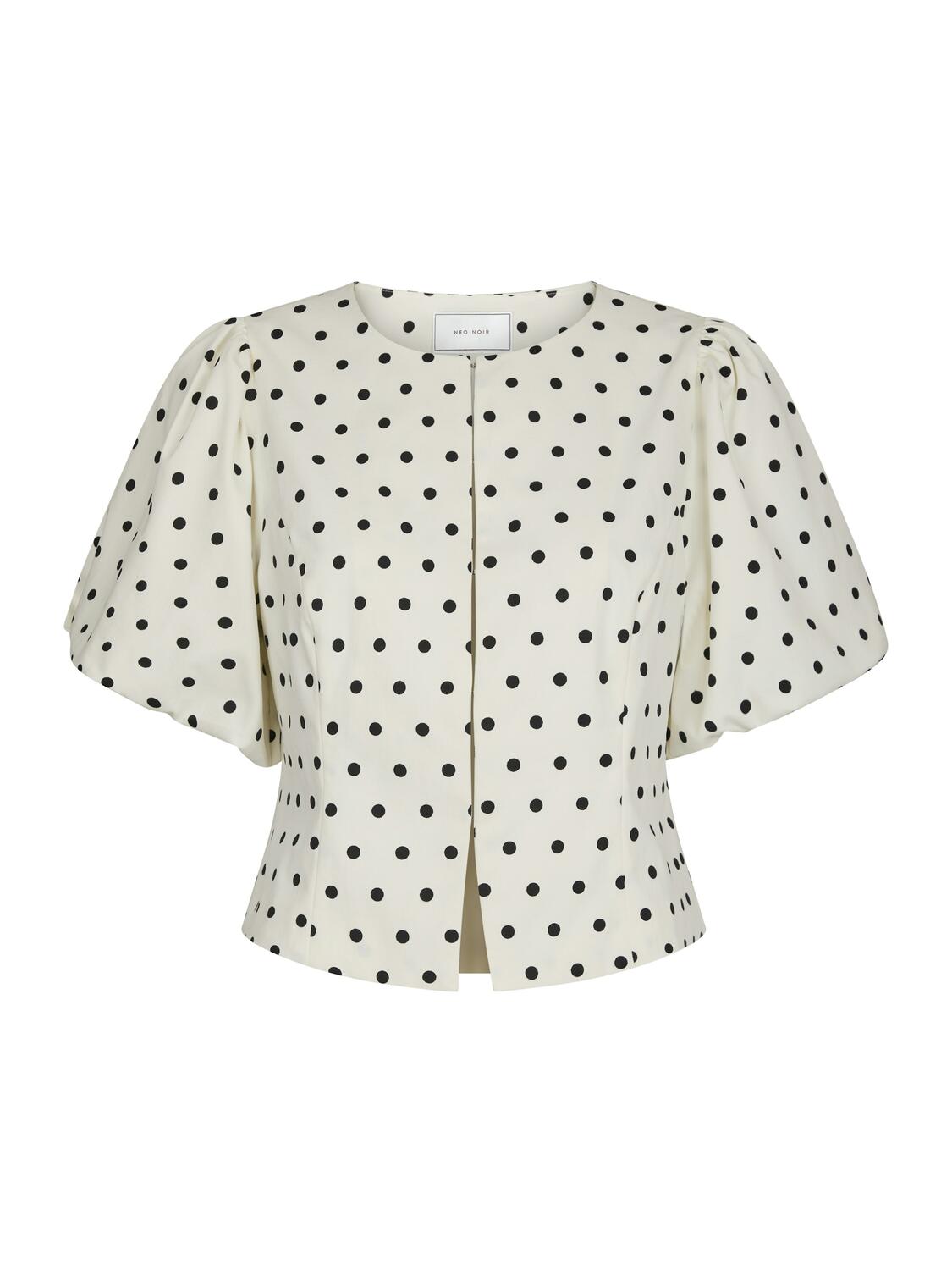 Anela Dot bluse - hvid