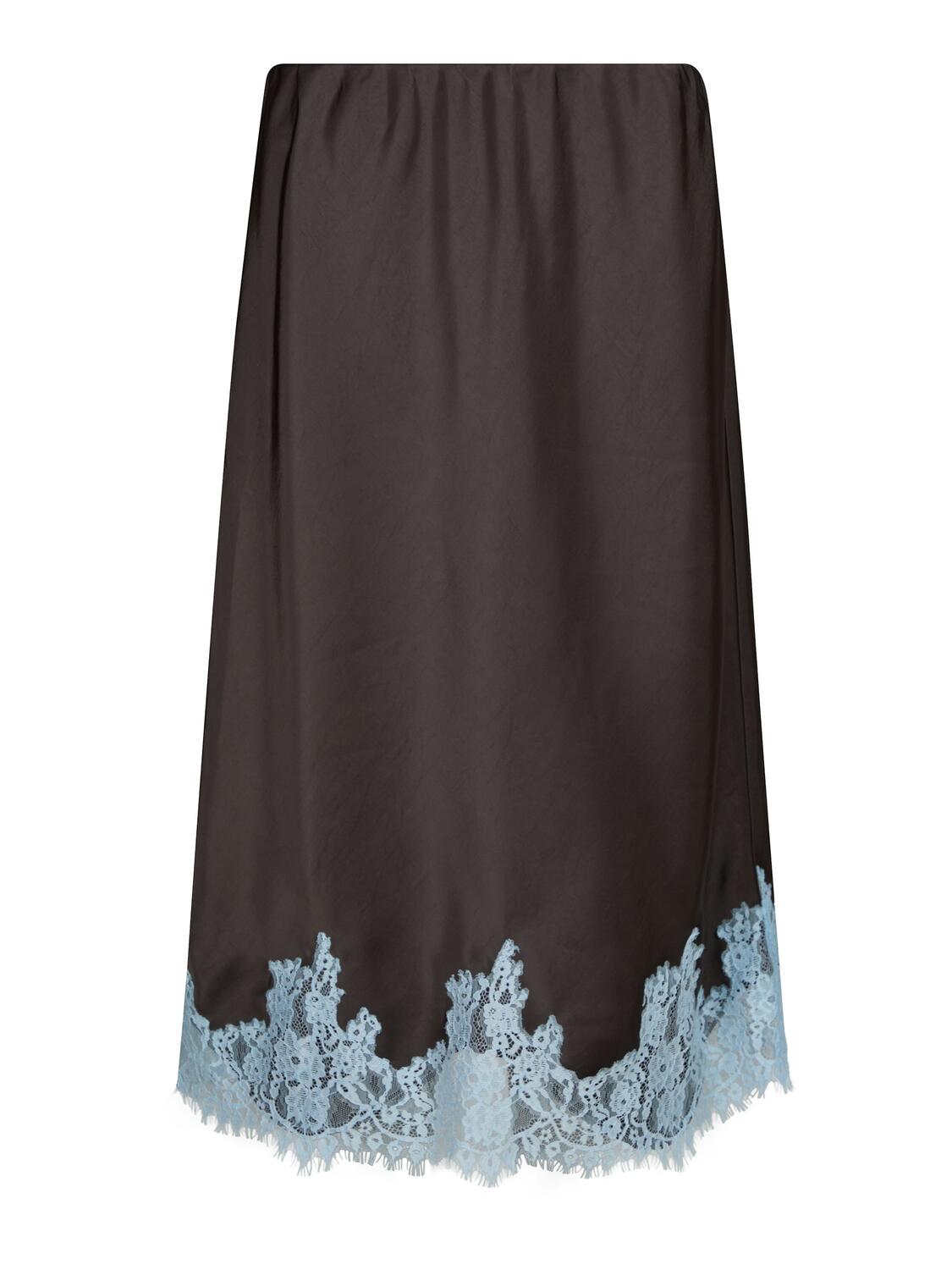 Naira blondenederdel - mørkebrun