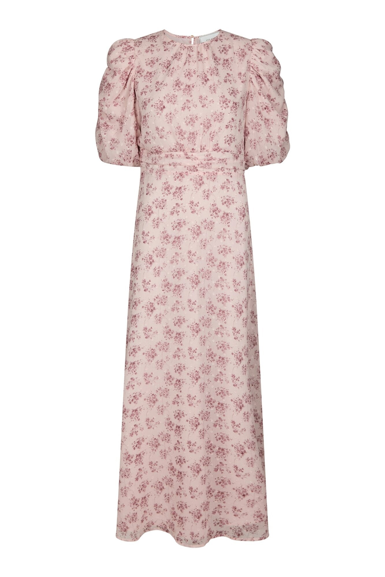 Kikka Chiffon Flower kjole - rosa