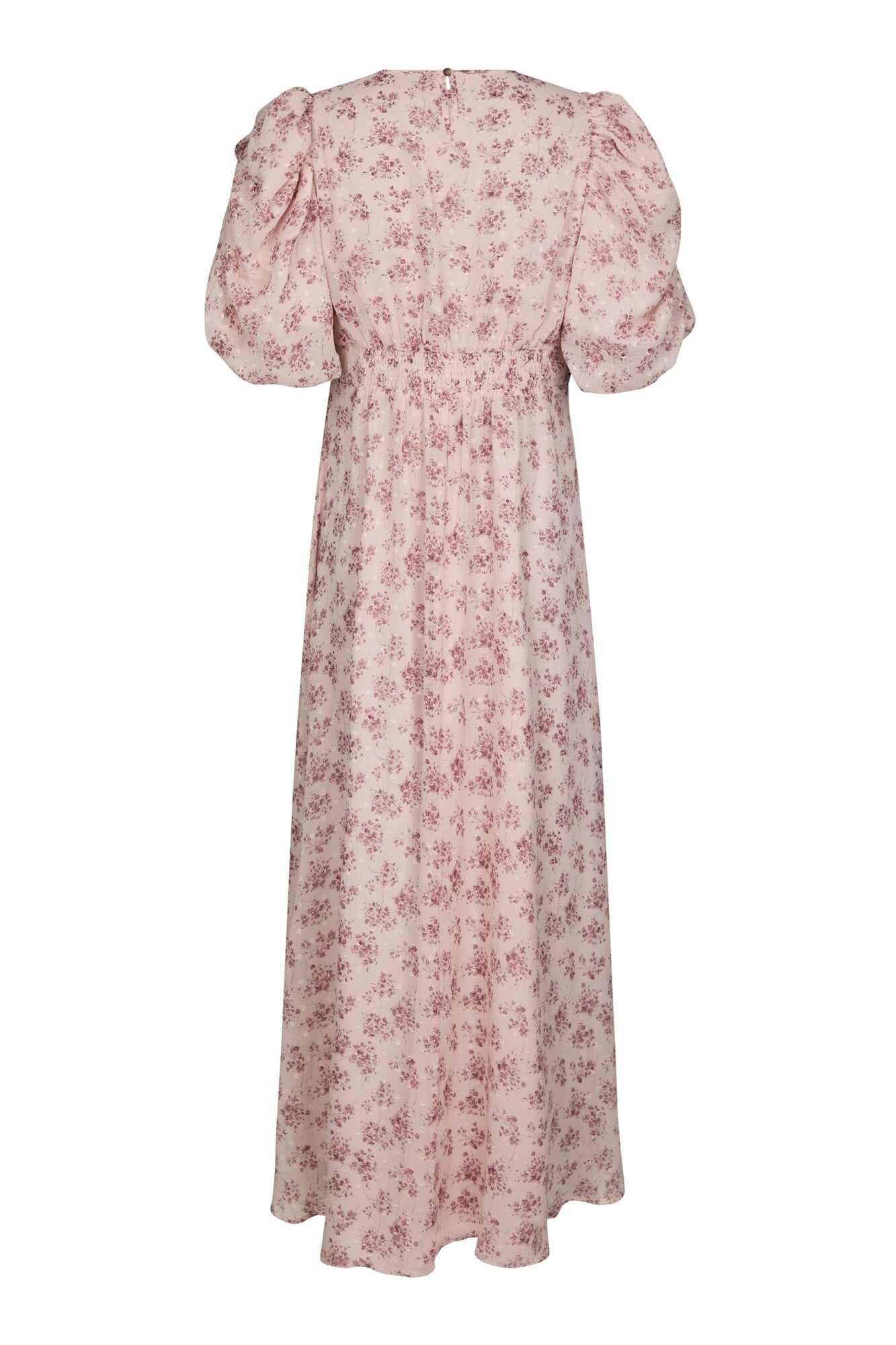 Kikka Chiffon Flower kjole - rosa