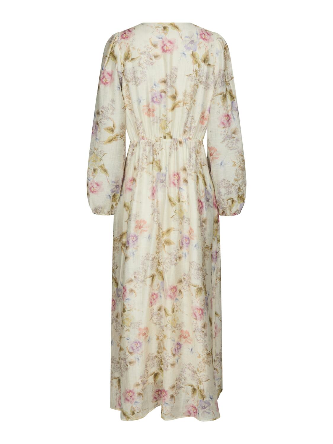 Silfi Vintage Flower kjole - Off White