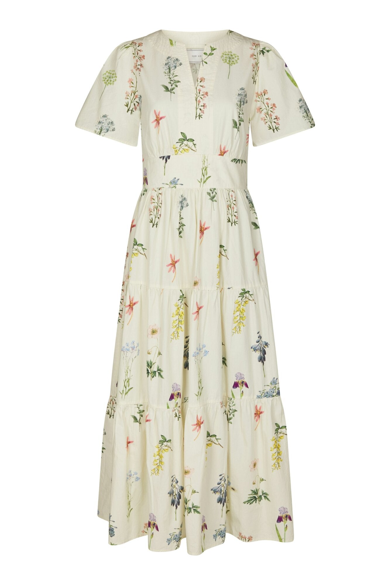Gardena Flower Rank kjole - Off White