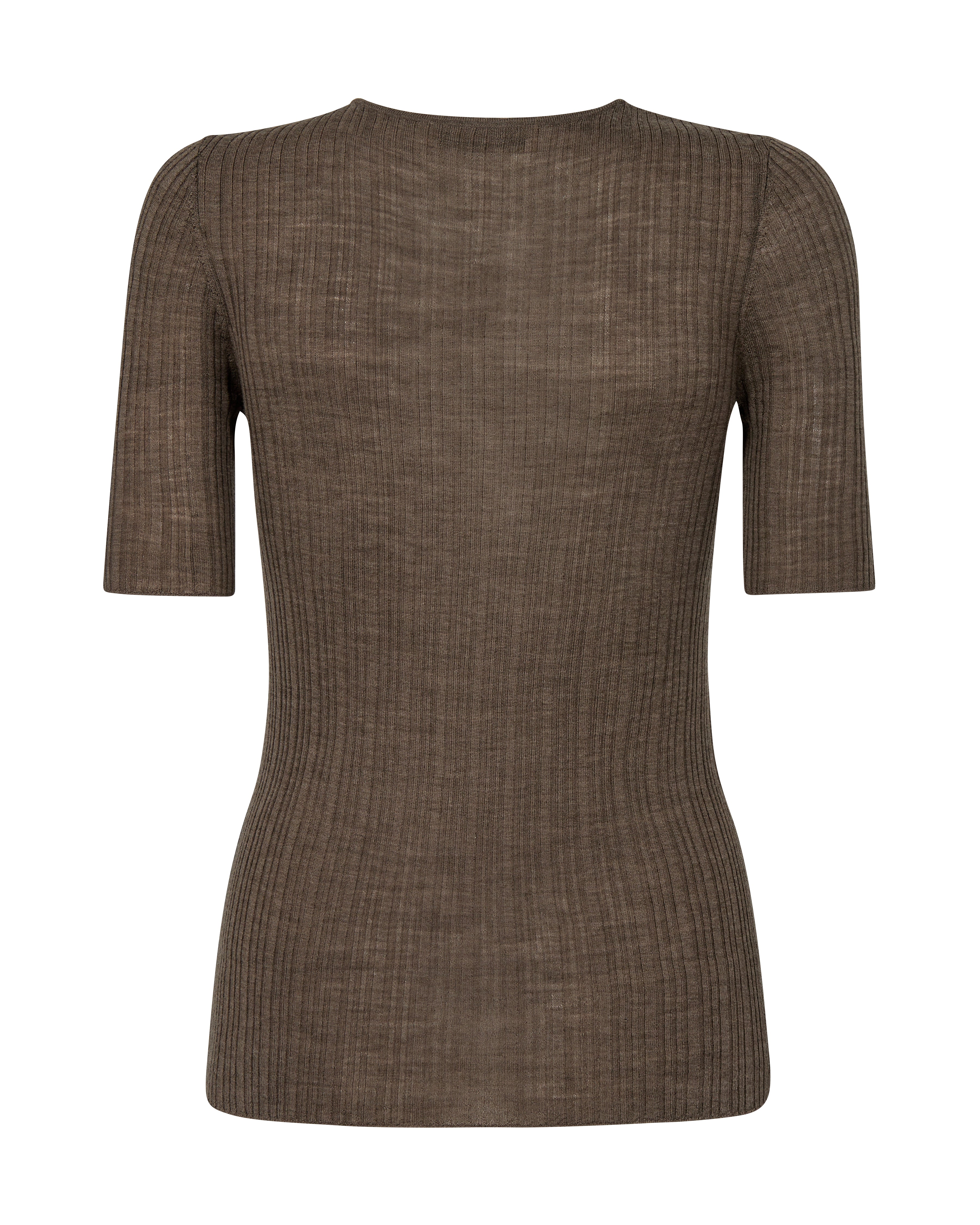 Bouch Rib Knit t-shirt - Chocolate Chip