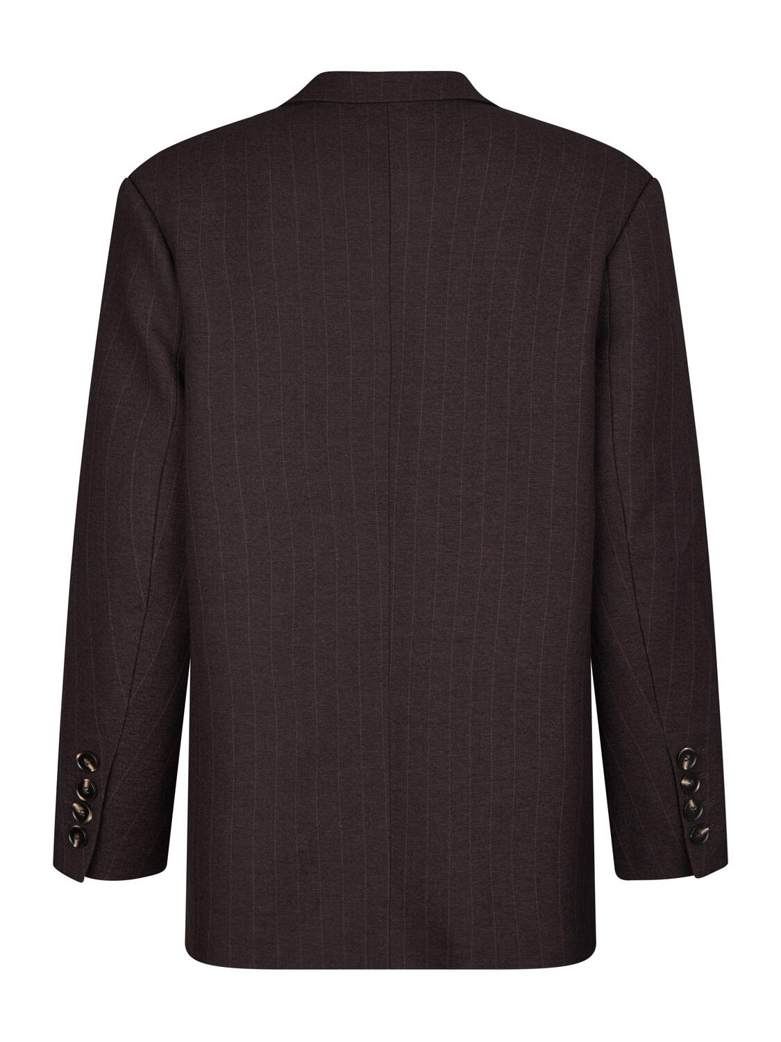 Gaby Pinstripe blazer - mørkebrun