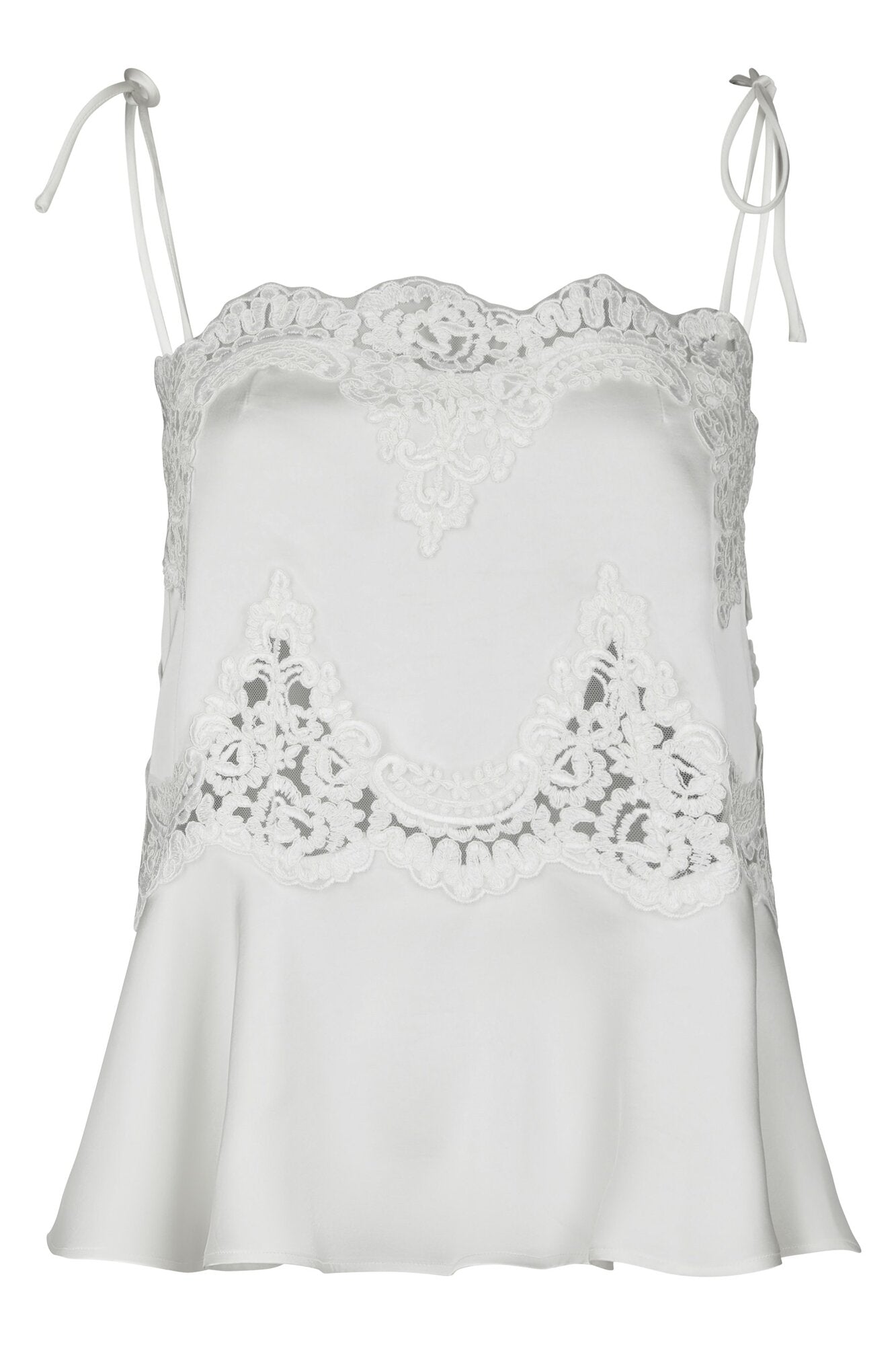 Kaela Heavy Sateen blondetop - Pearl