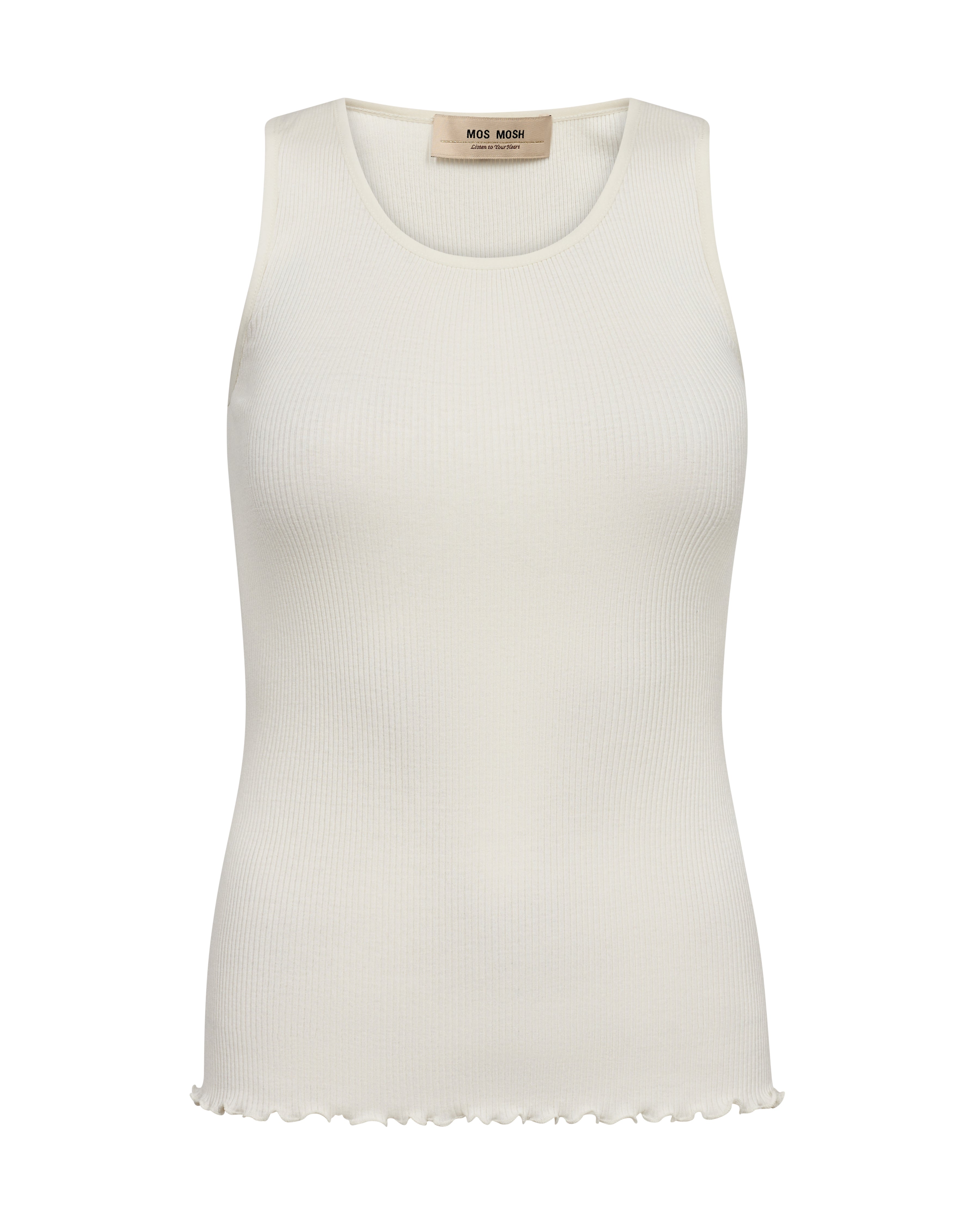 Elaine Seamless Silk tanktop - hvid