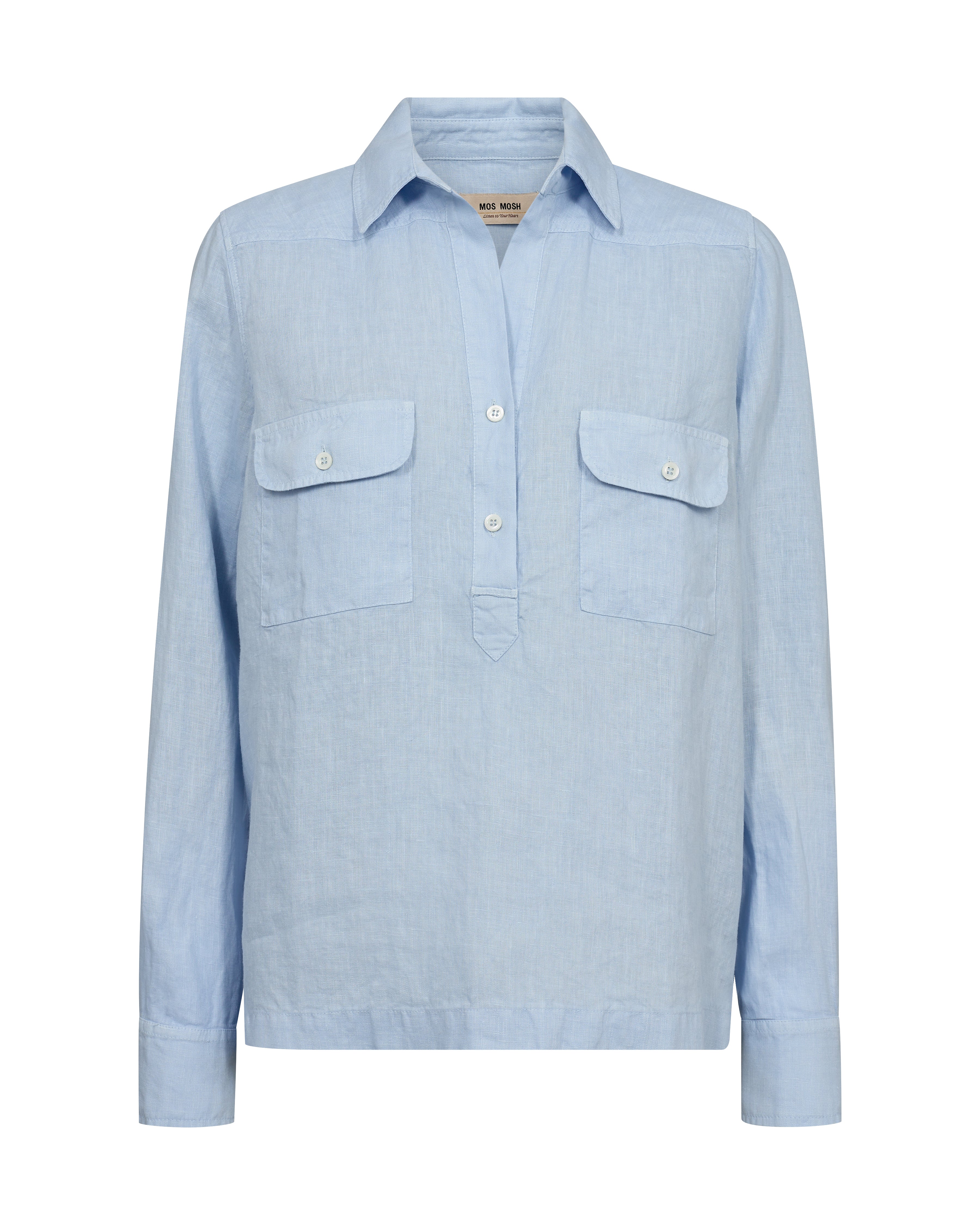 Enna Pocket hørskjorte - Skyway