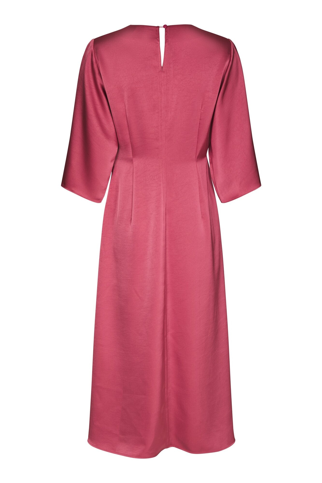 Remara Heavy Sateen kjole - Cherry Pink