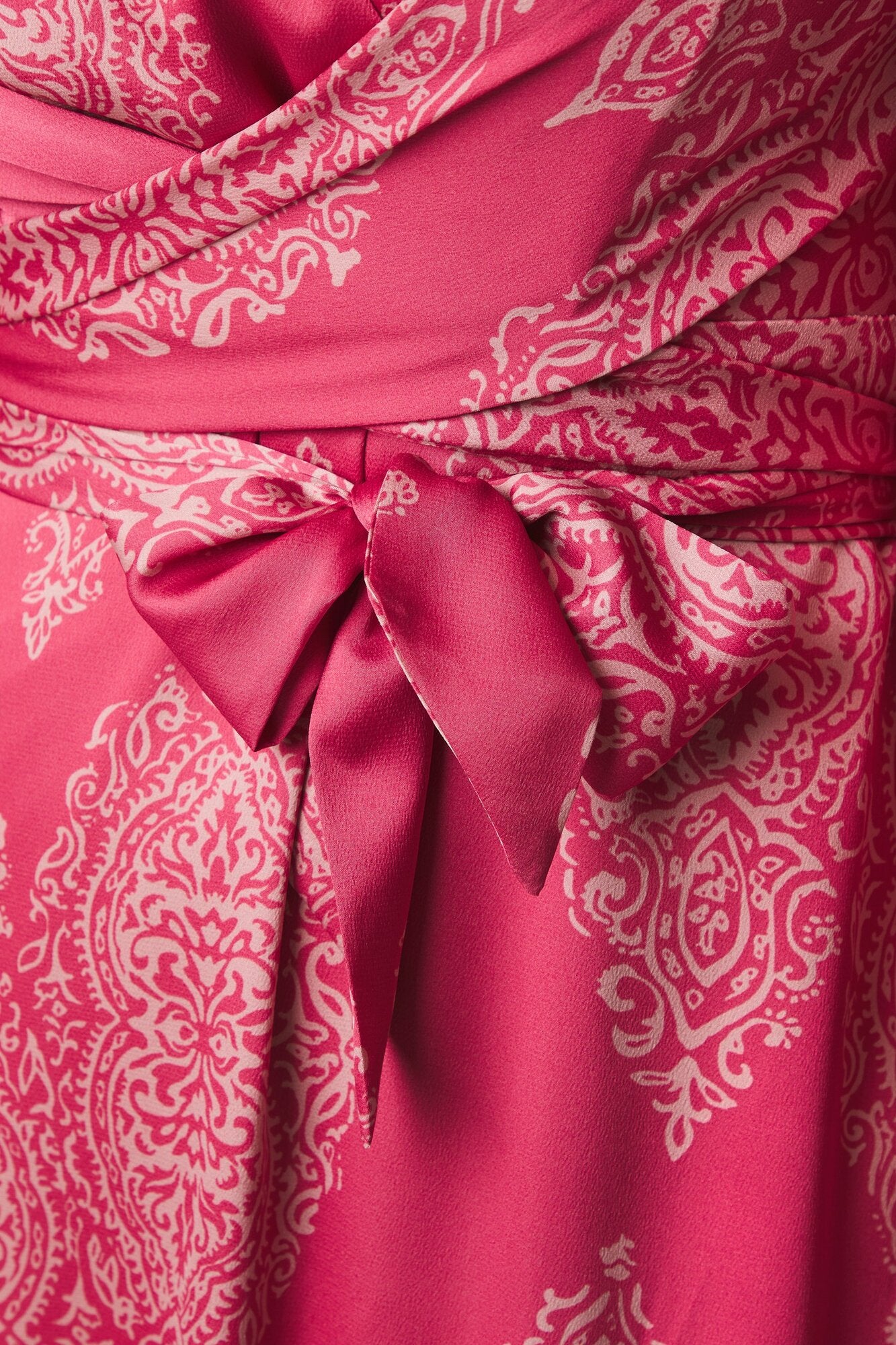 Bretti Paisley Drop kjole - Cherry Pink