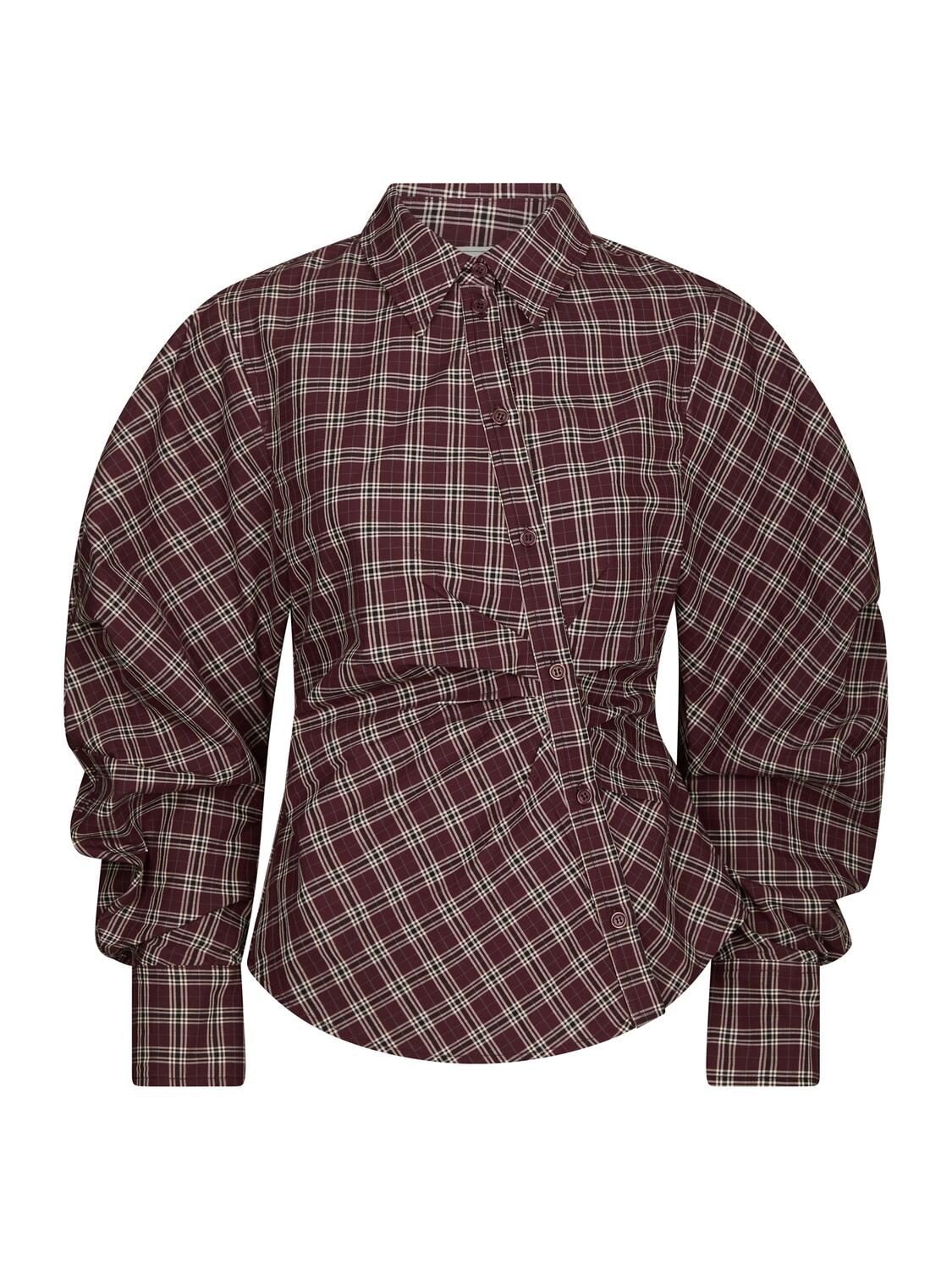 Neoella Check skjorte - Plum