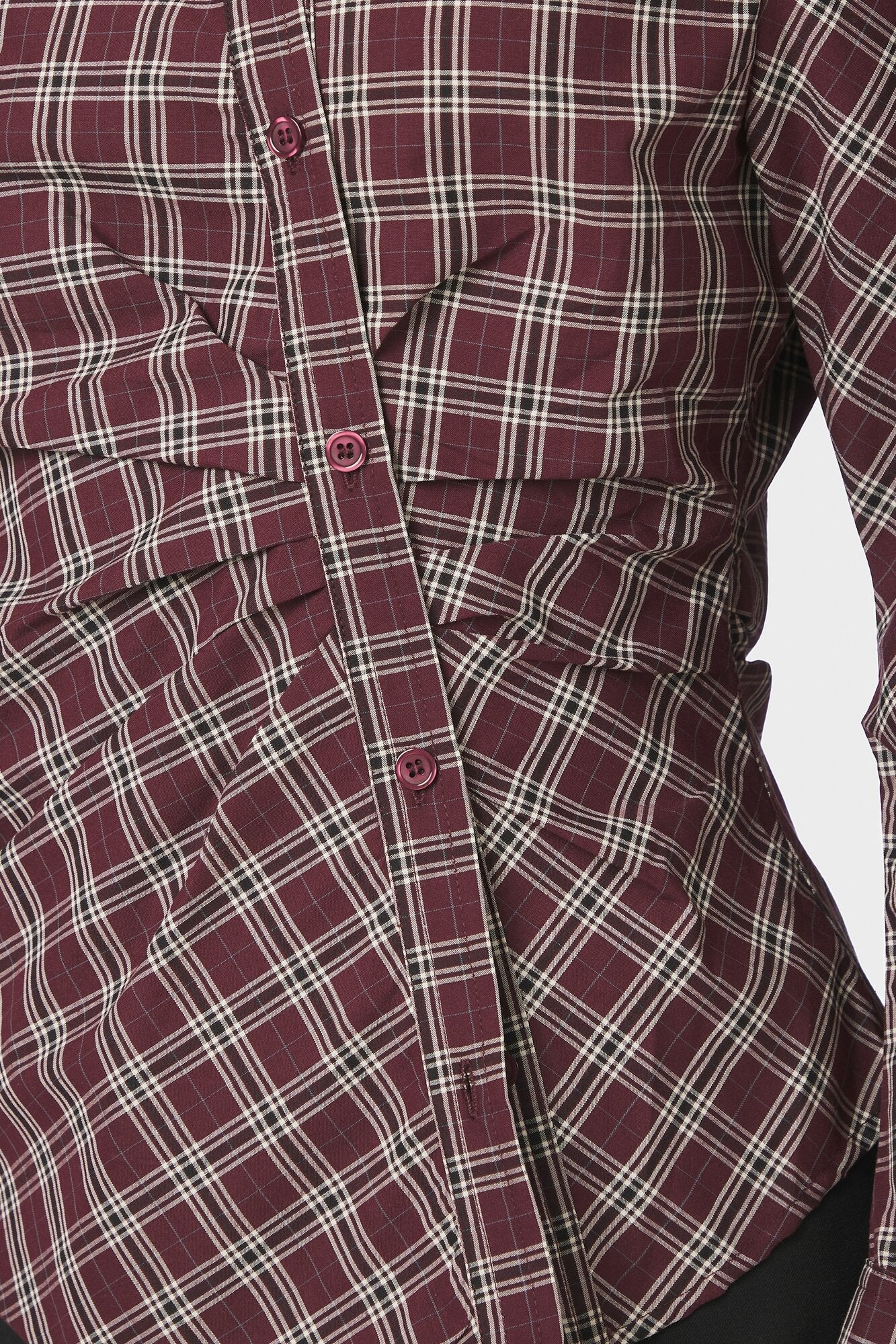 Neoella Check skjorte - Plum