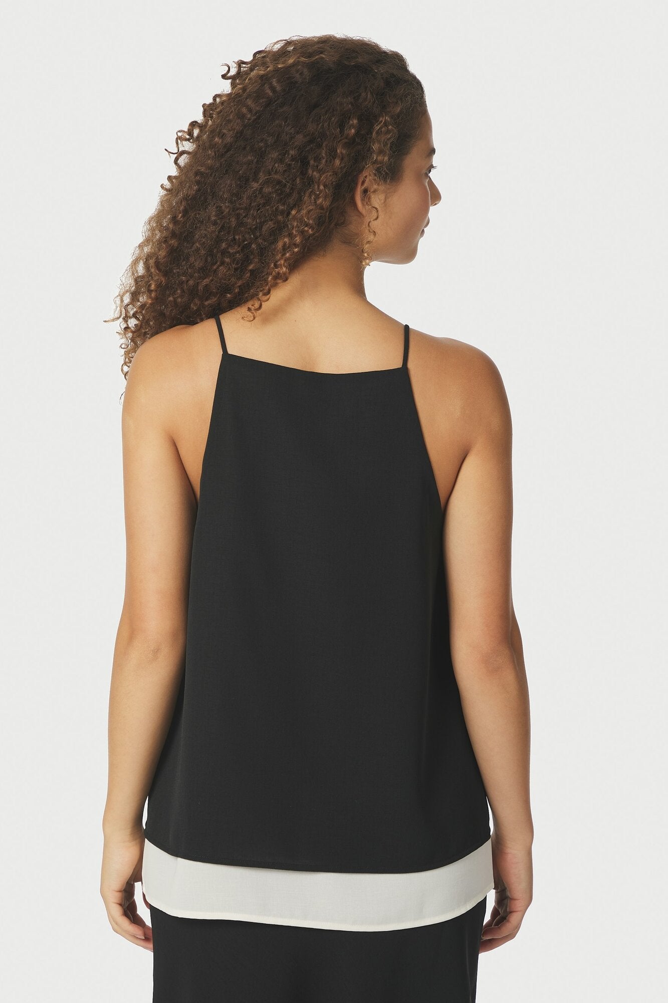 Toril Chiffon top - sort