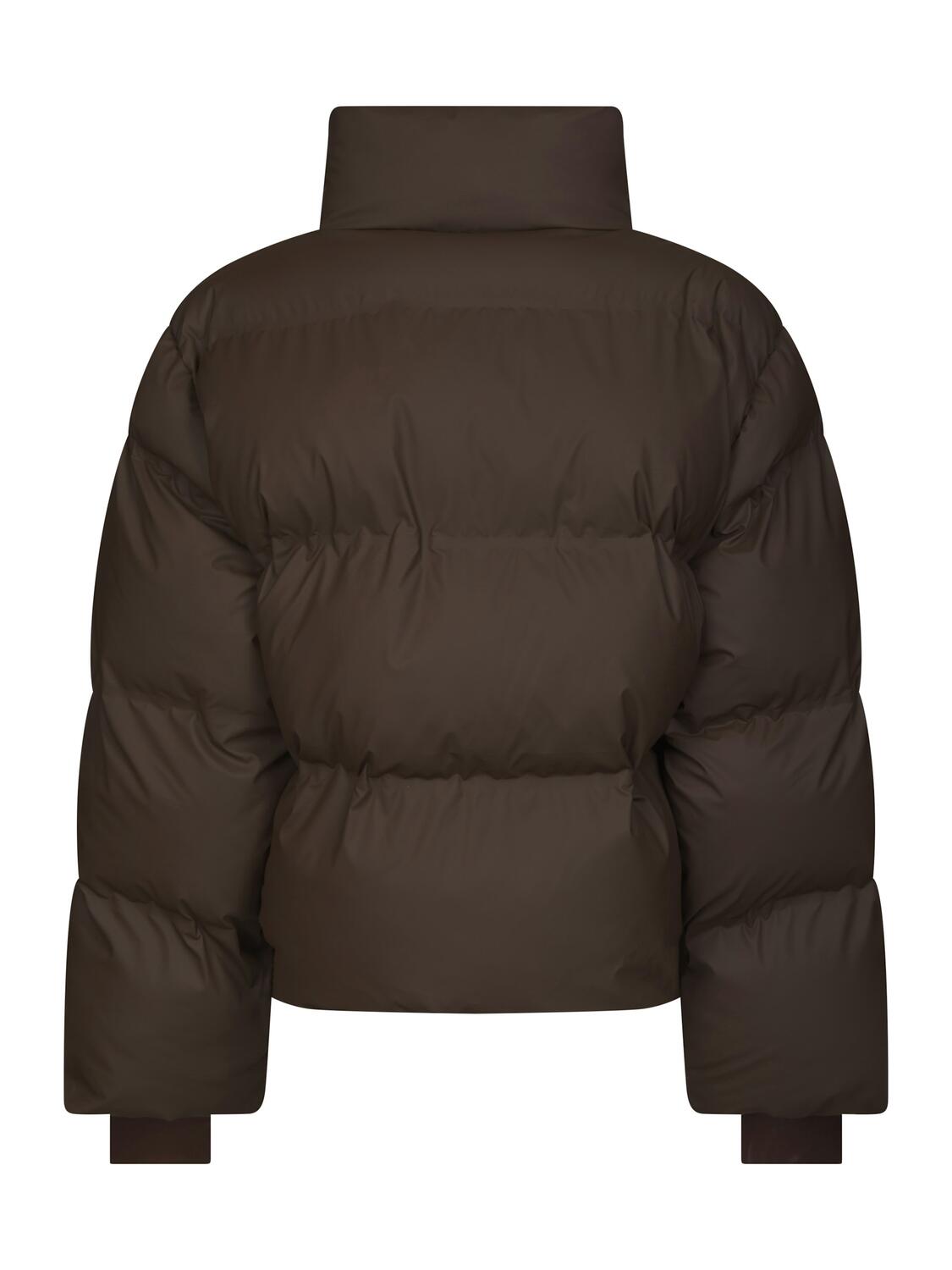Rhea C Puffer dunjakke – Dark Brown