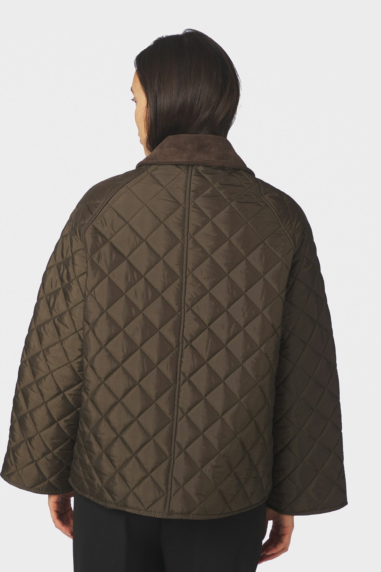 Iva quiltet jakke – Khaki