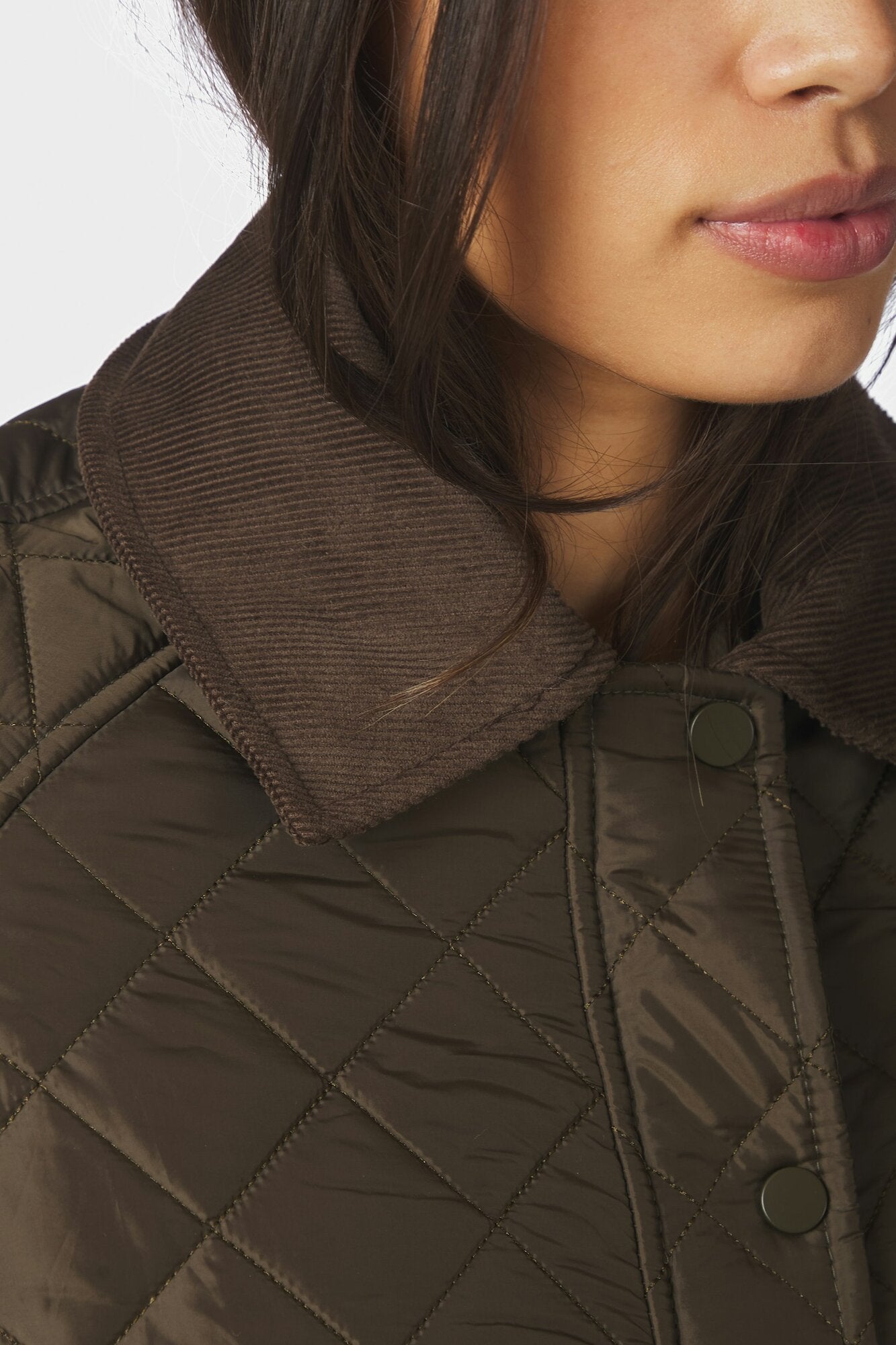 Iva quiltet jakke – Khaki